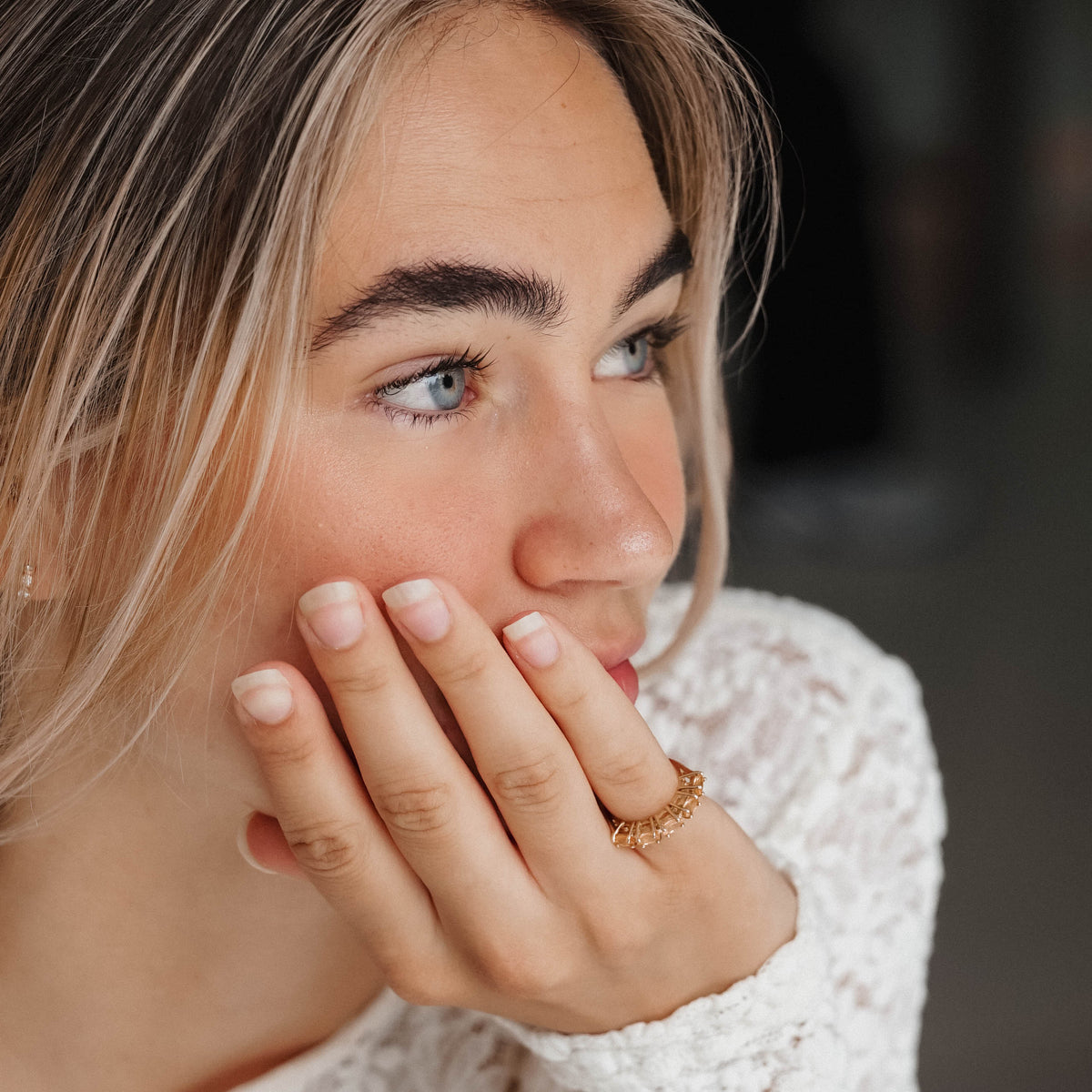 Oralyne | Vintage Oranje Saffier Dress Ring