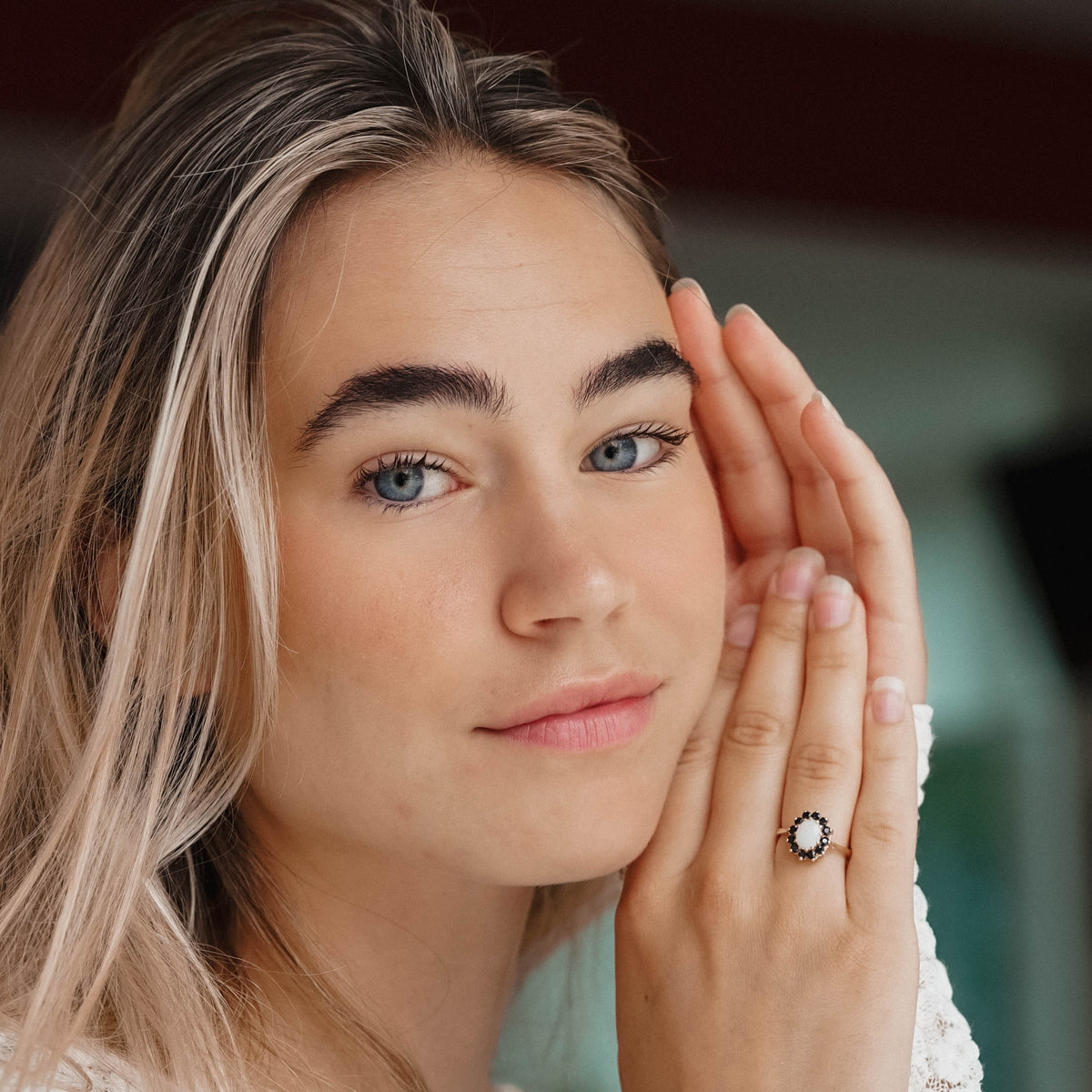 Katherina | Vintage Opaal en Saffier
