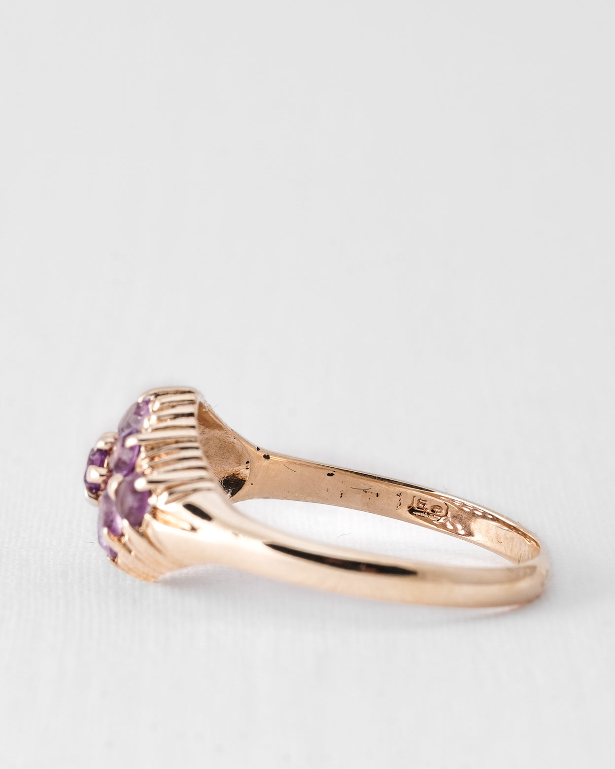 Elora | Vintage Amethist Cluster Ring