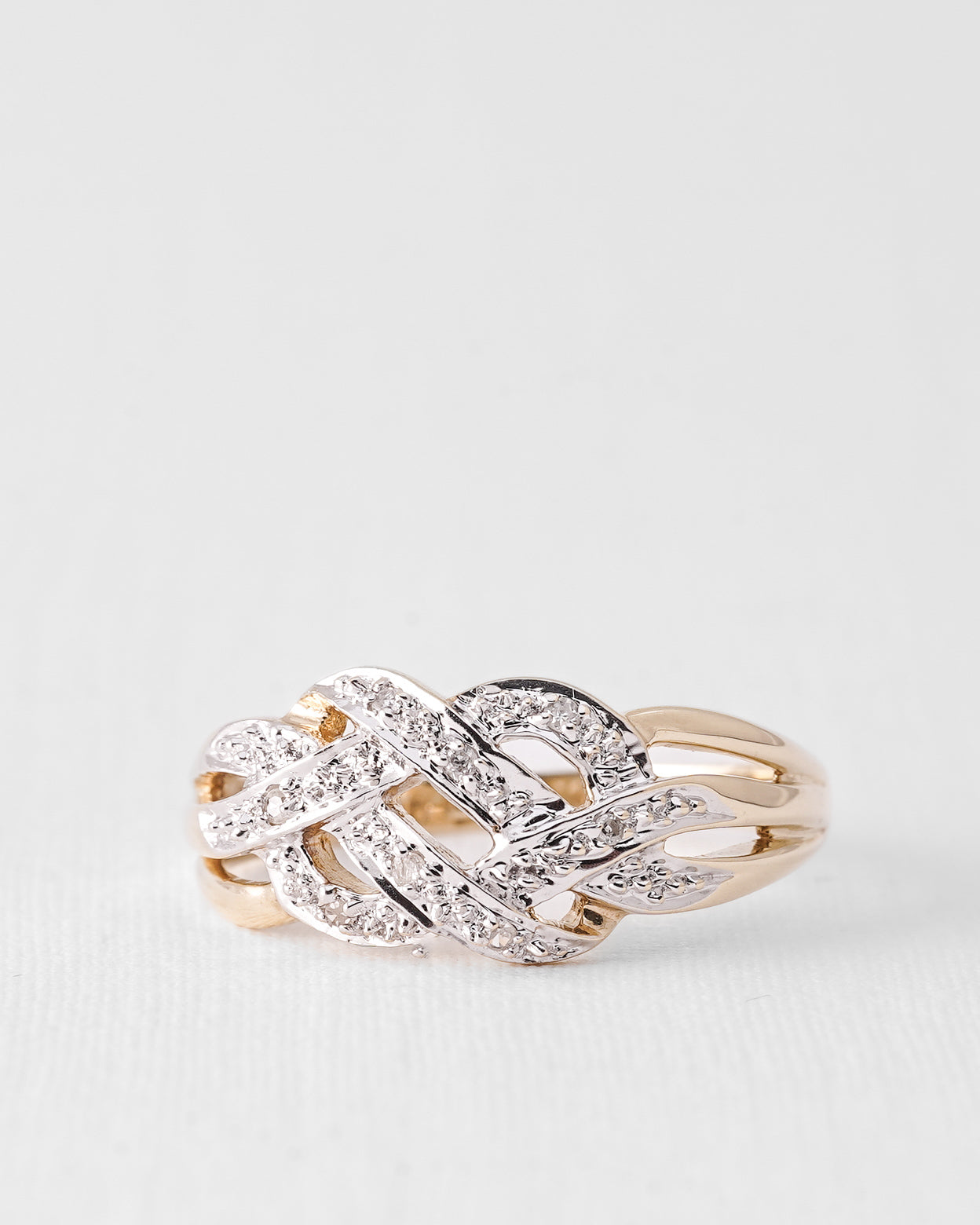 Melina | Vintage Diamant Knoop Ring