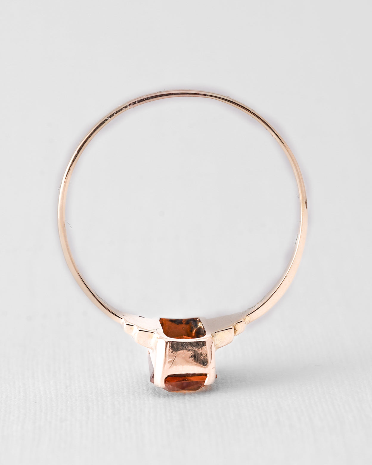 Eliane | Vintage Citrine Solitaire Ring - Menina Amsterdam