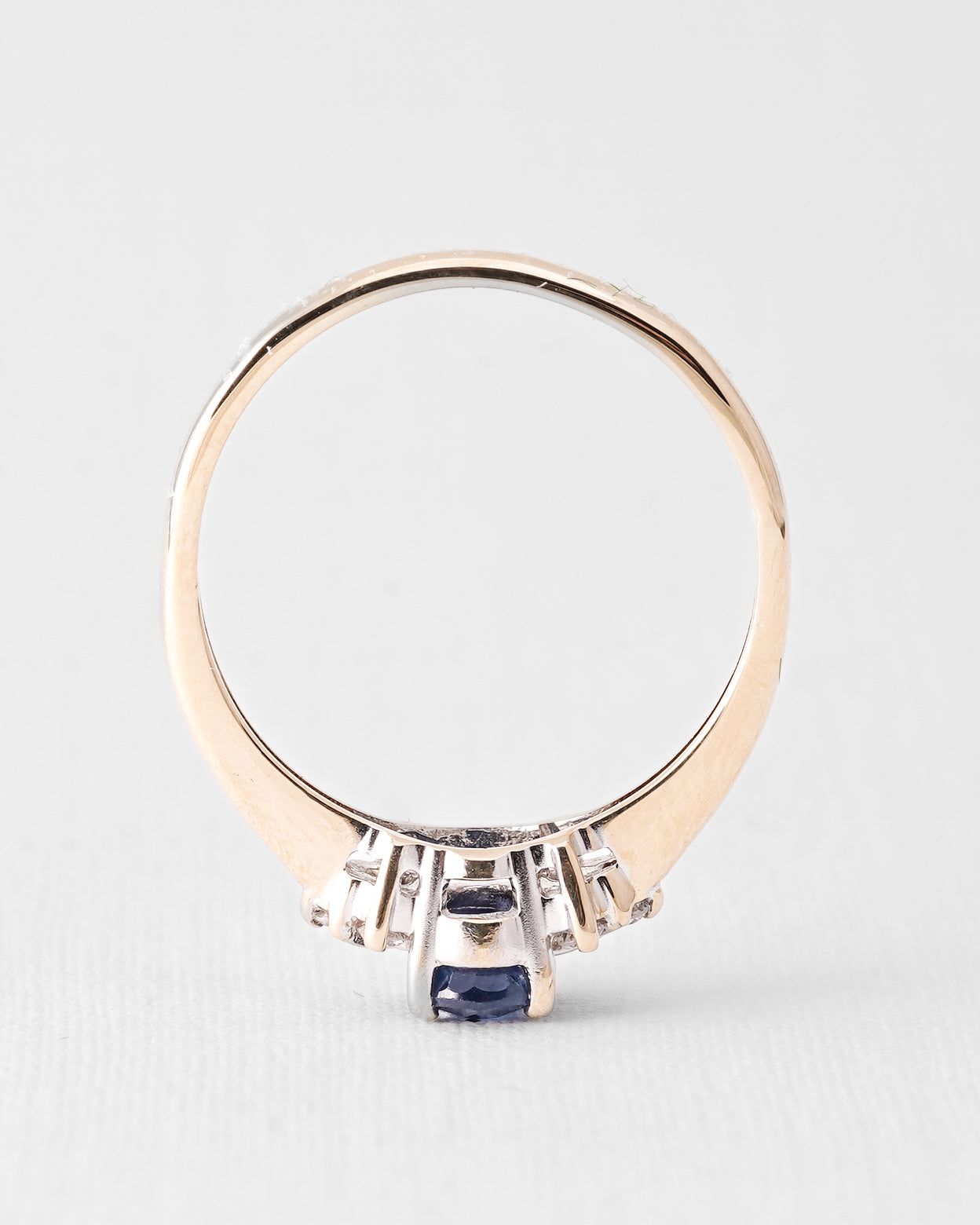 Xabia | Vintage Saffier & Diamant Pavé Ring