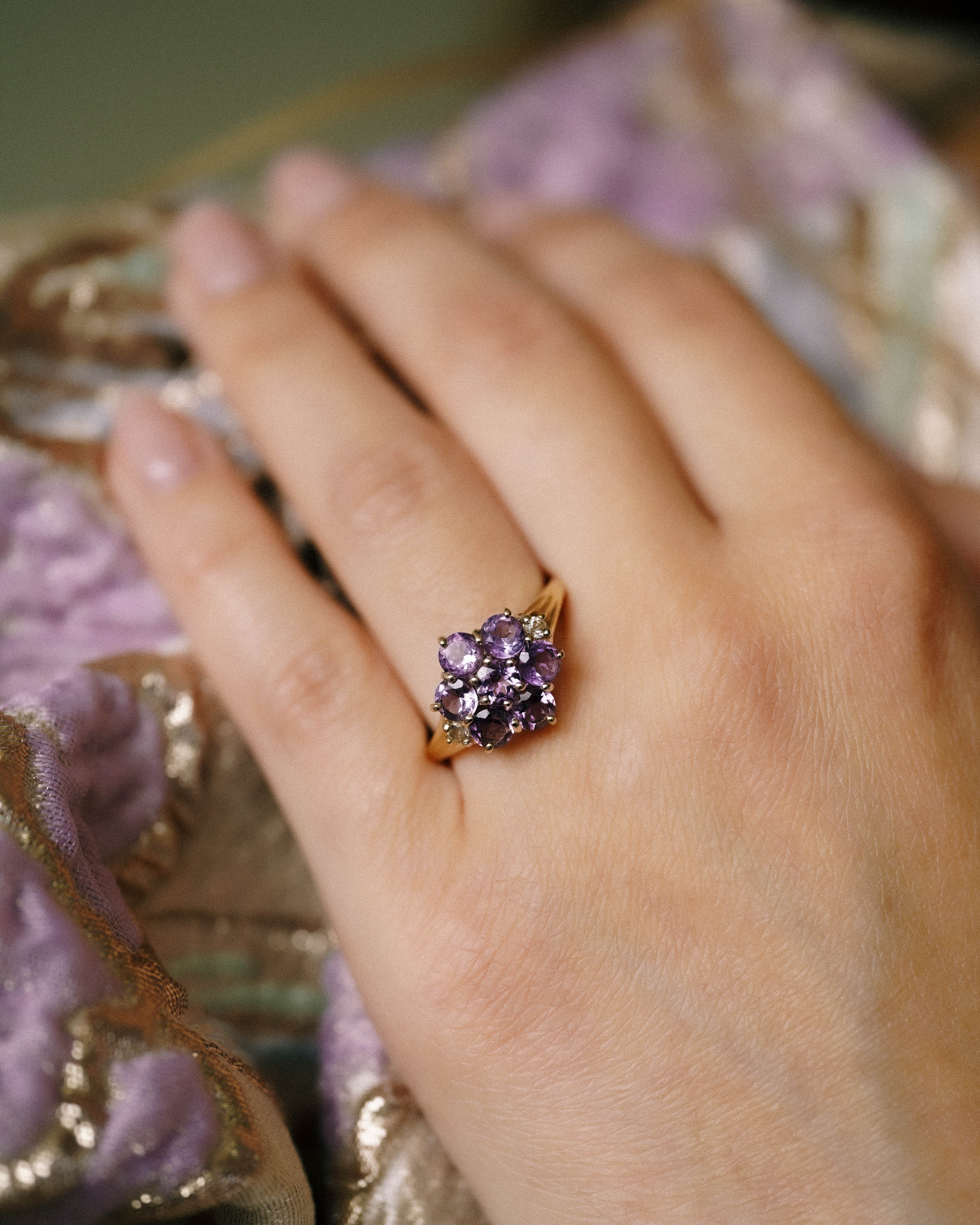Mariëlle | Vintage Tanzanite & Diamant