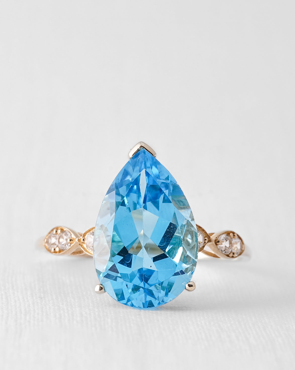Nalora | Vintage Blauwe Topaas Dress Ring