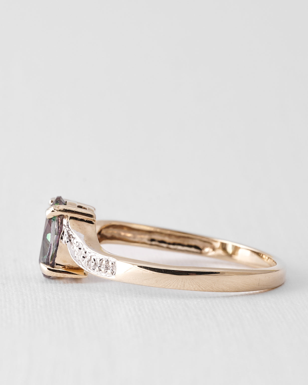 Myron | Vintage Mystic Topaas & Diamant Dress Ring