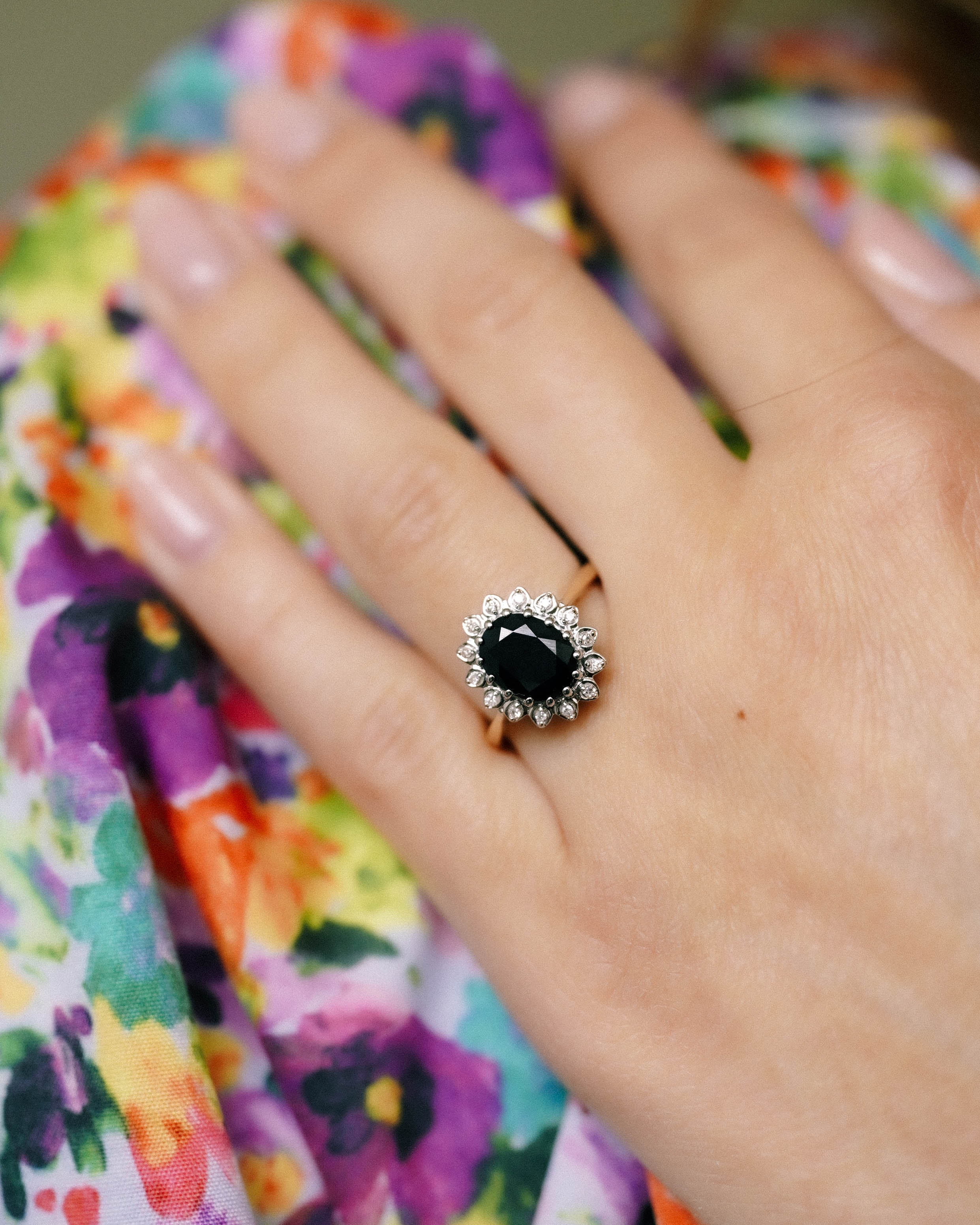 Mira | Vintage Saffier & Diamant