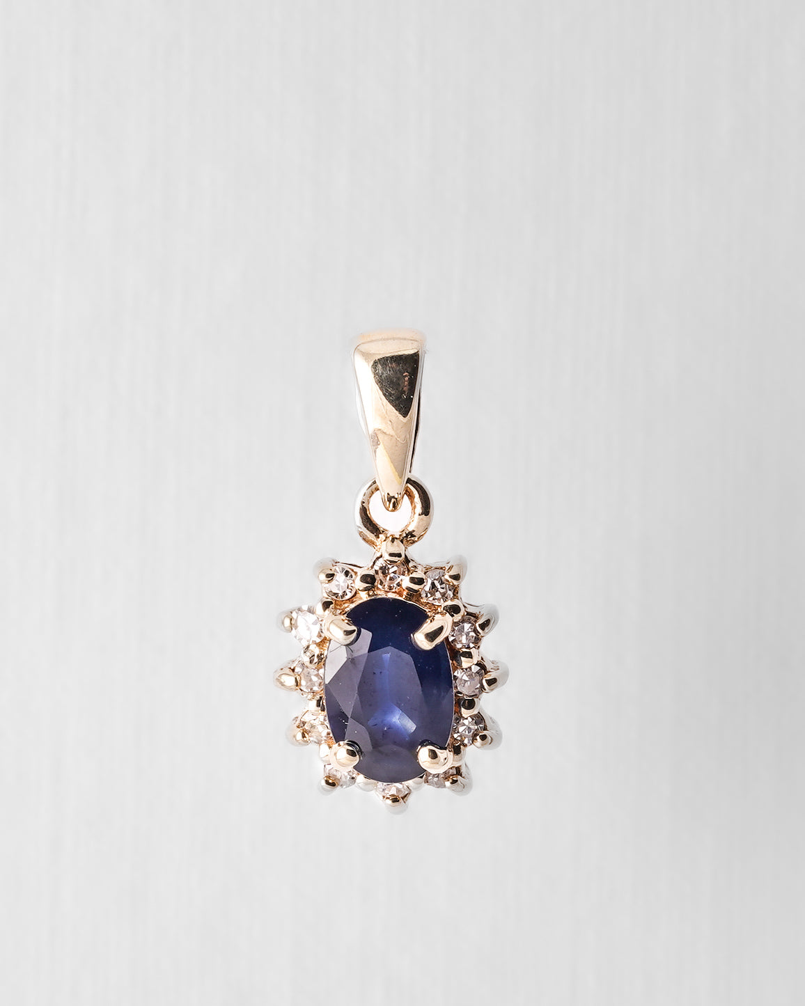 Cyrene | Vintage Saffier & Diamant Hanger