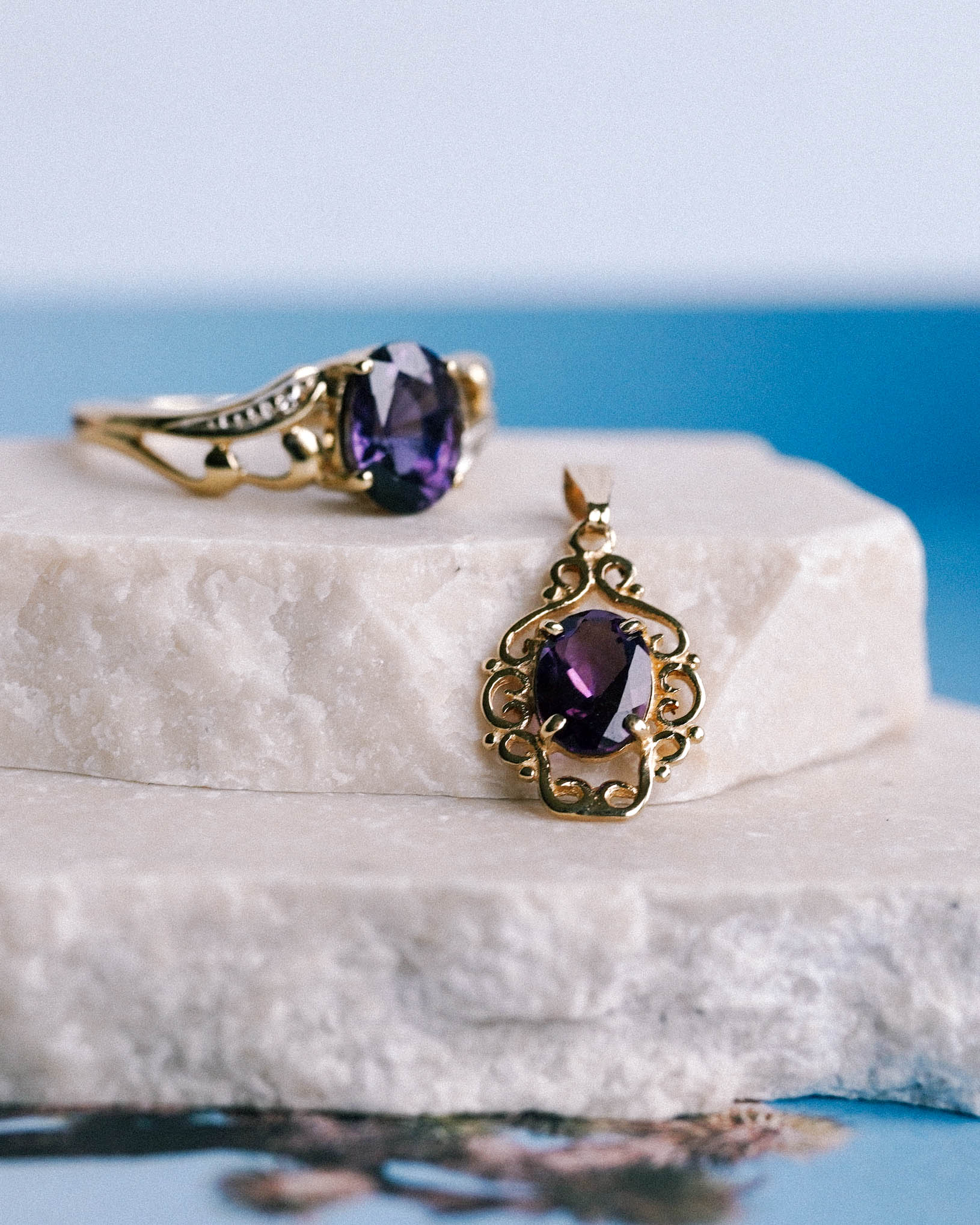 Amara | Vintage Amethyst Pendant