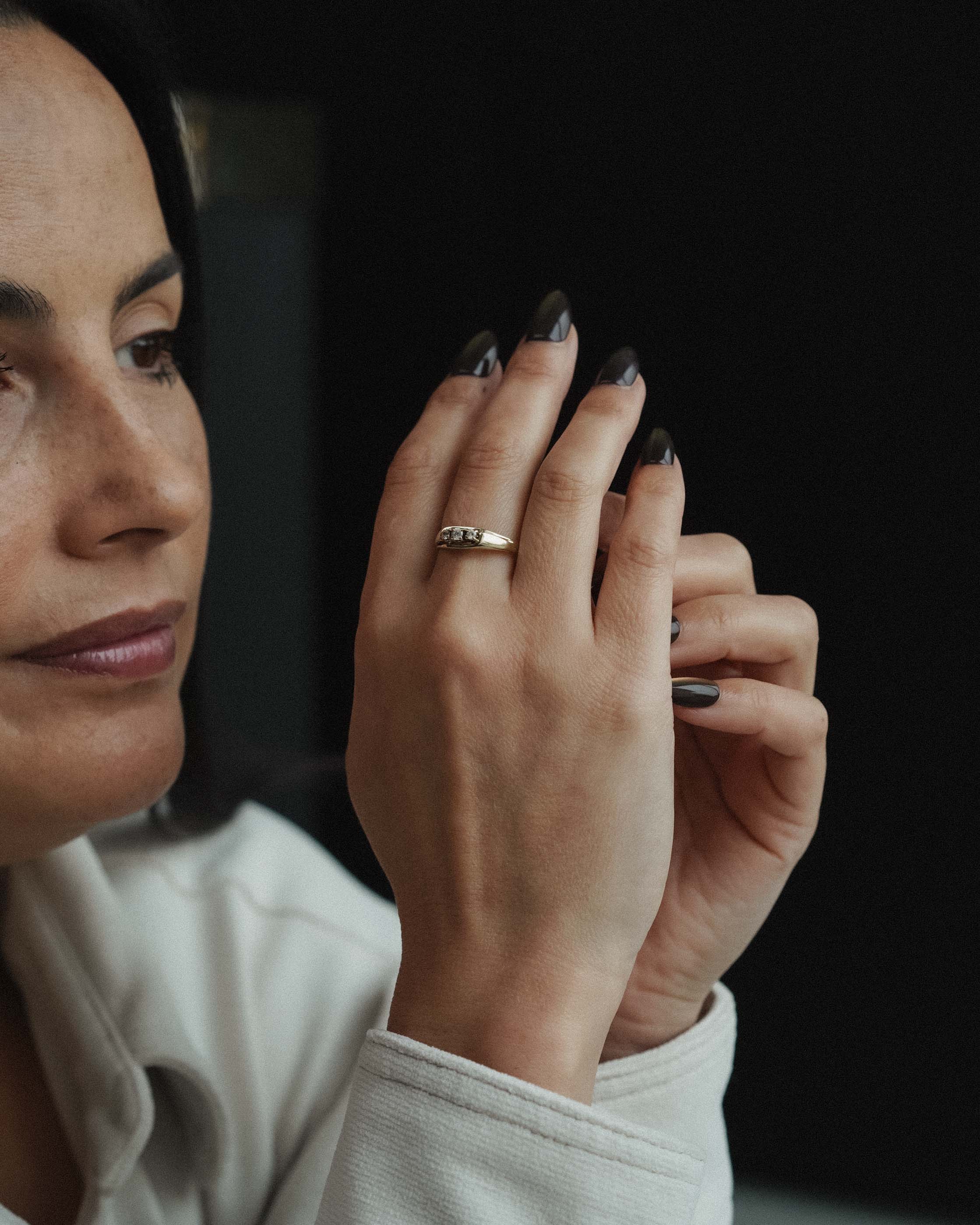 Mavi | 14K Briljant (0.04ct) Band Ring