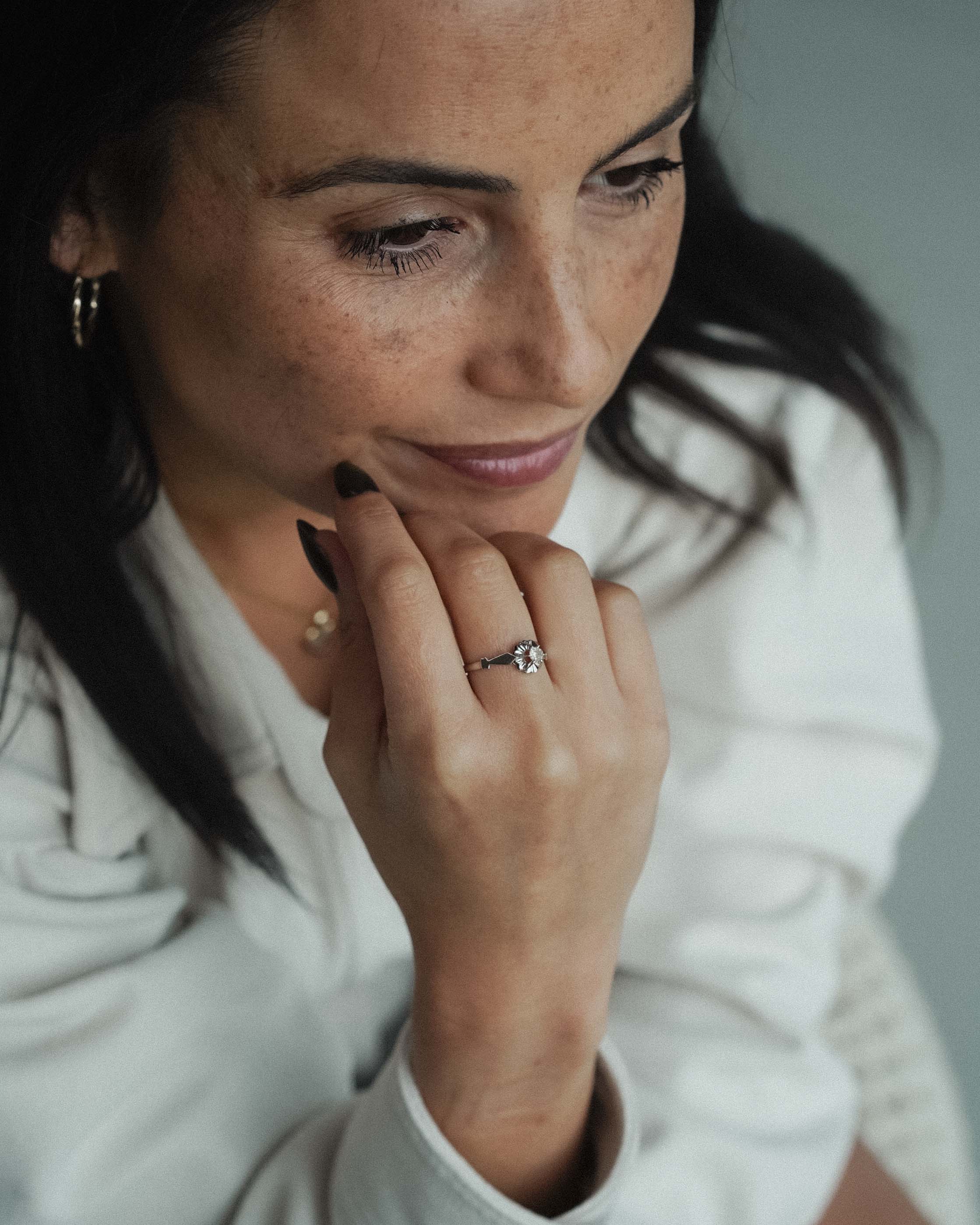 Linea | 14K Briljant (0.18ct) Solitair Ring