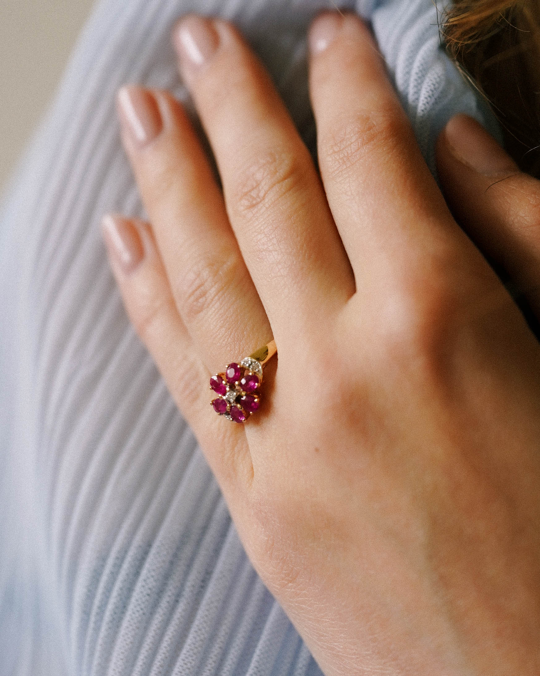 Aveline | Vintage Robijn & Diamant