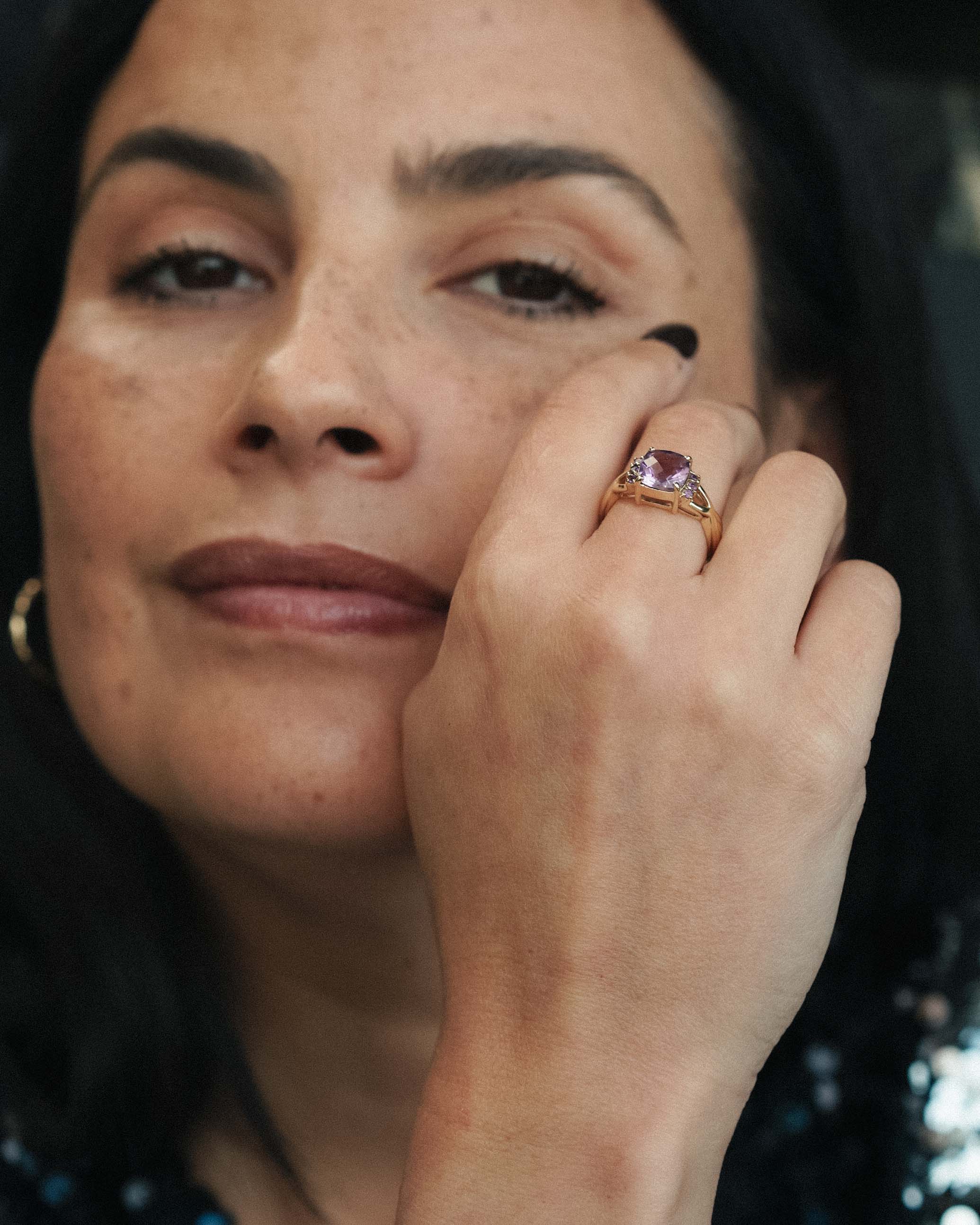 Alira | Vintage Amethist Accentstenen Ring