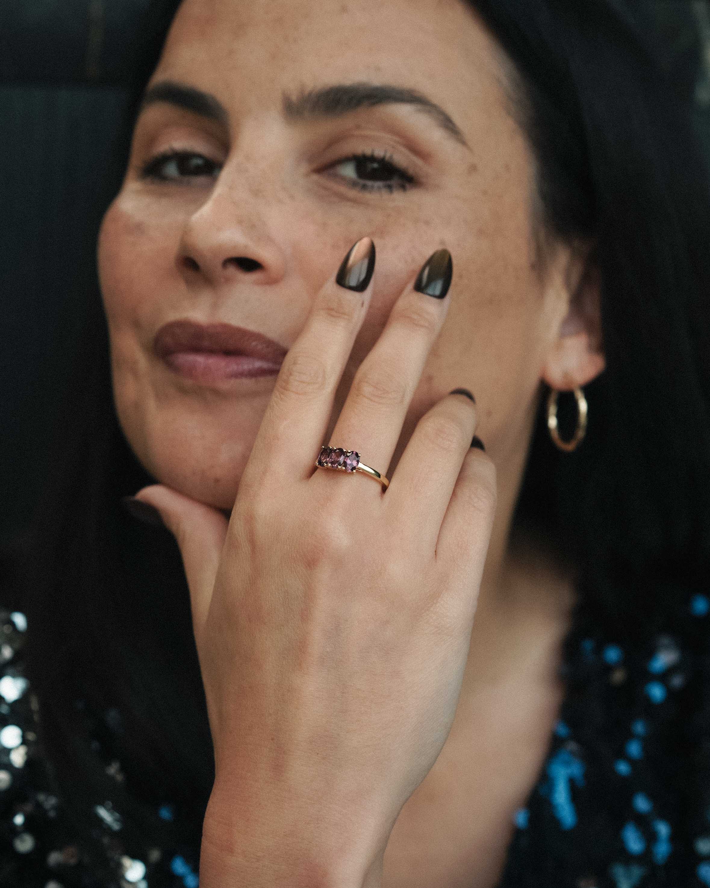 Lyrisse | Vintage Spinel Driesteen Ring