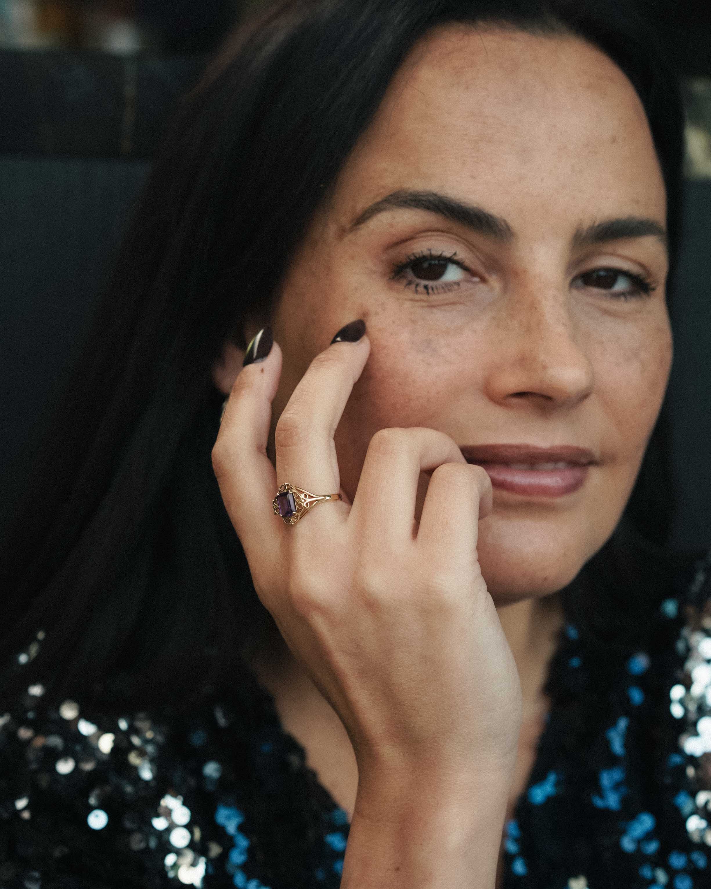 Romy | Vintage Amethist Dress Ring