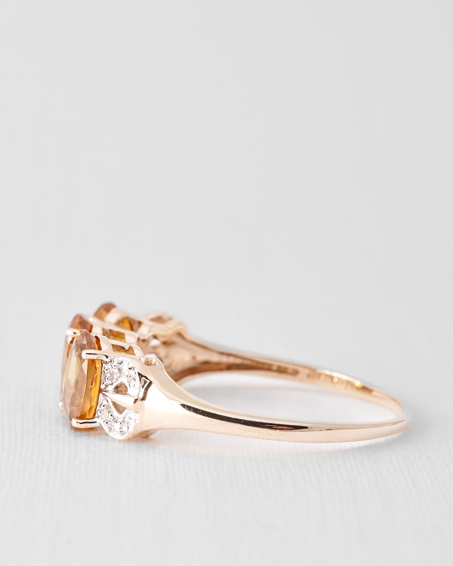 Yvette | Vintage Sfeen & Diamant Driesteen Ring