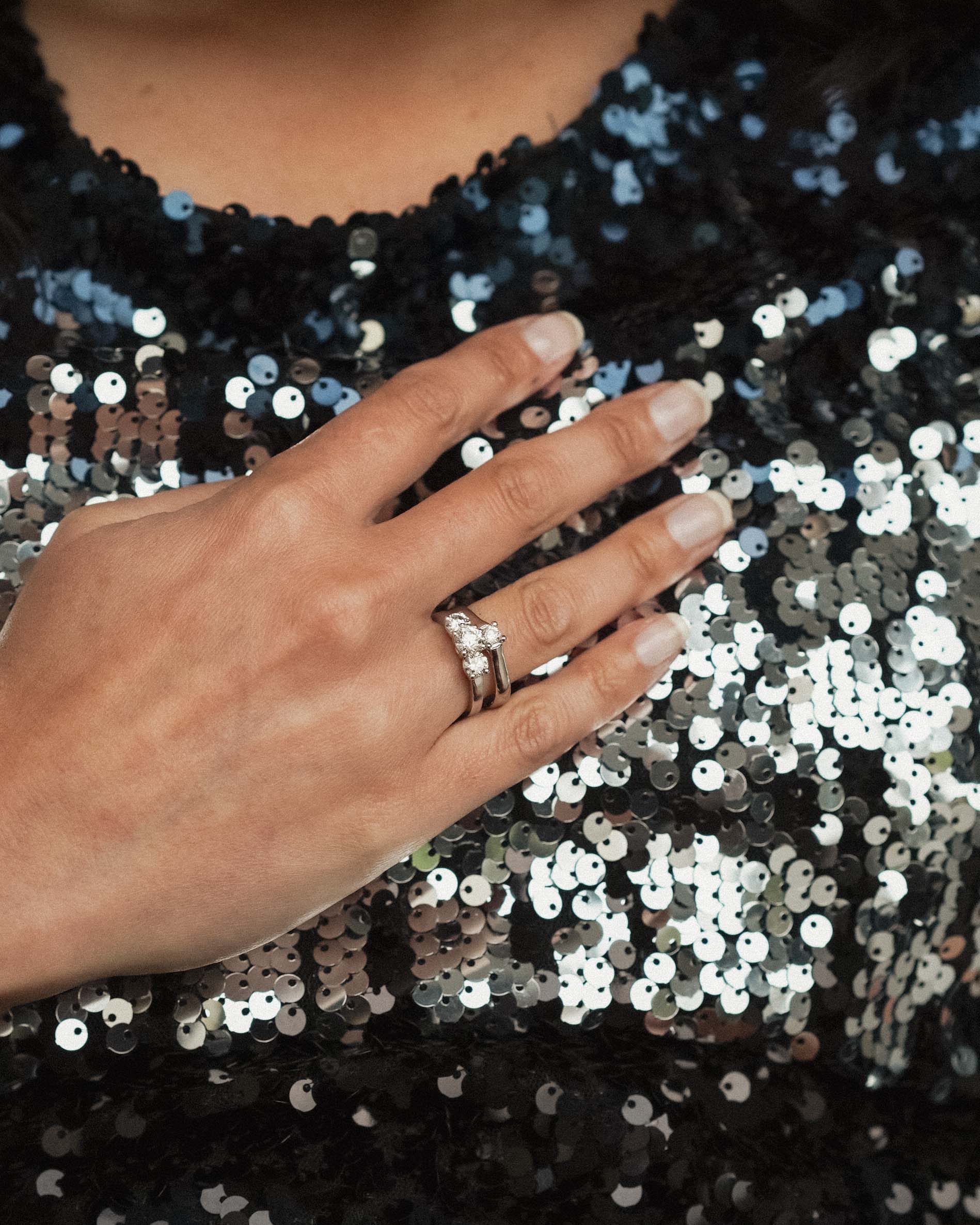 Yarina | 18K Witgoud & Diamant (3.3ct) Brilliant Cut Ring