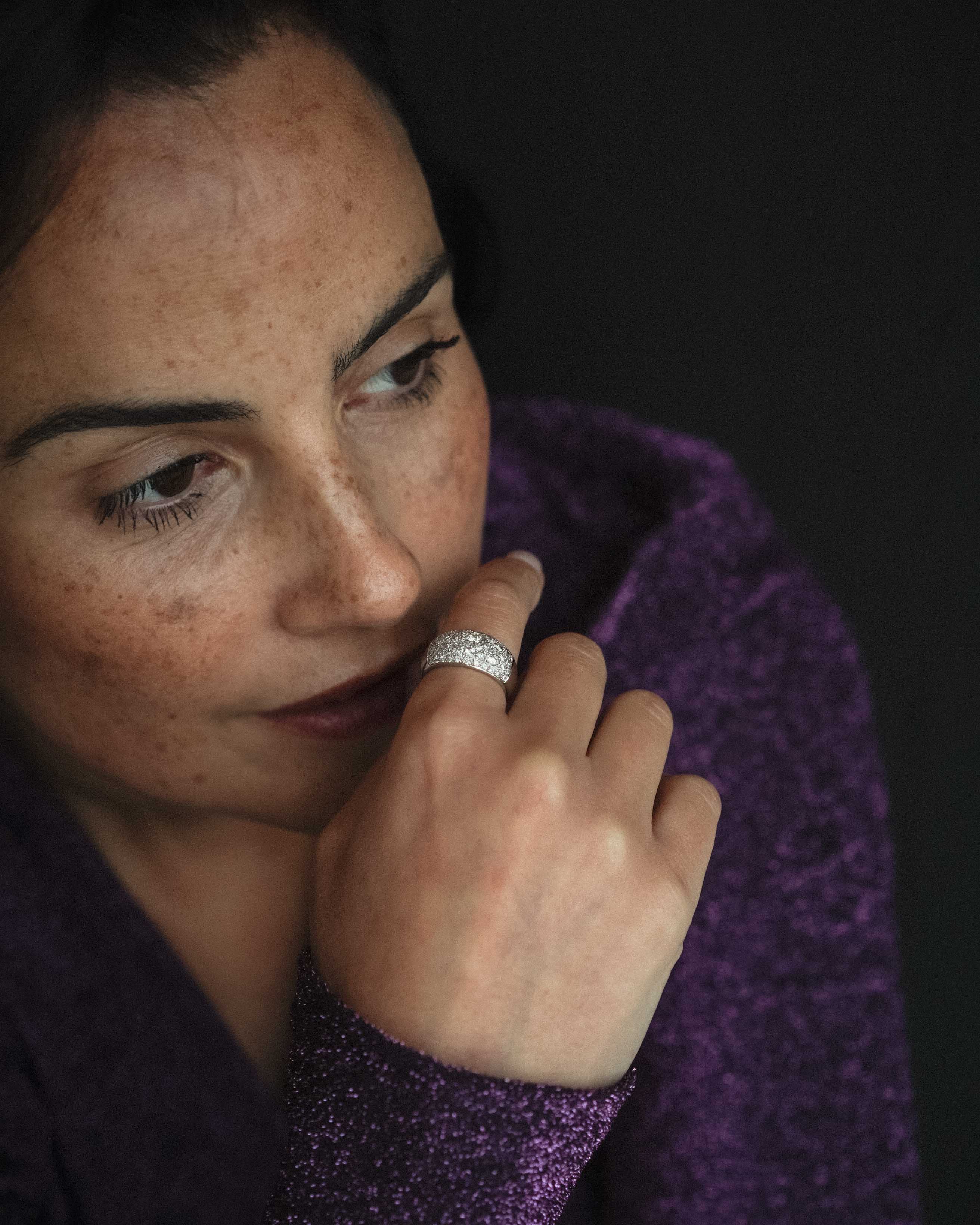 Mireya | 18K Witgoud & Diamant (1.46ct) Brilliant Cut Ring