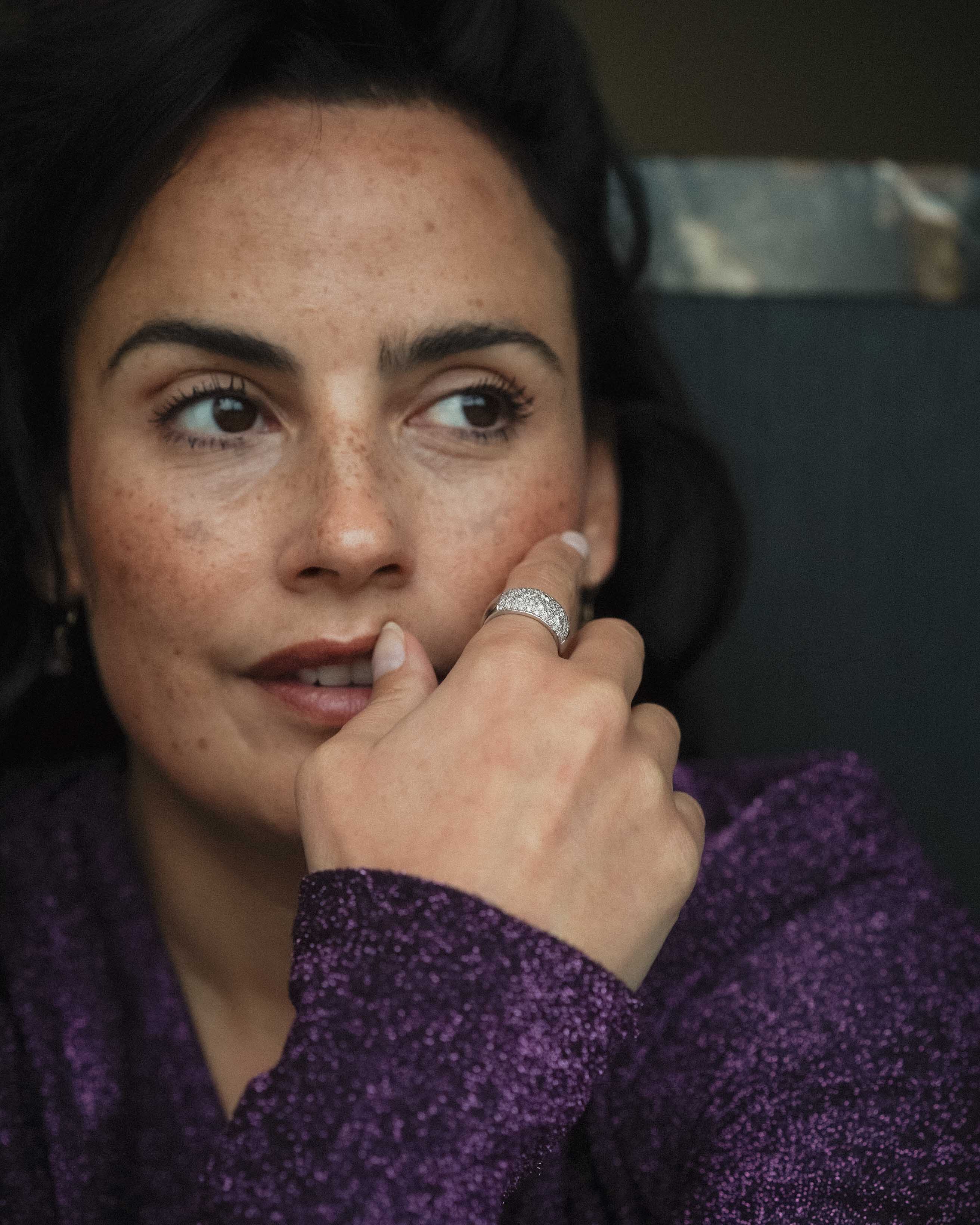 Mireya | 18K Witgoud & Diamant (1.46ct) Brilliant Cut Ring