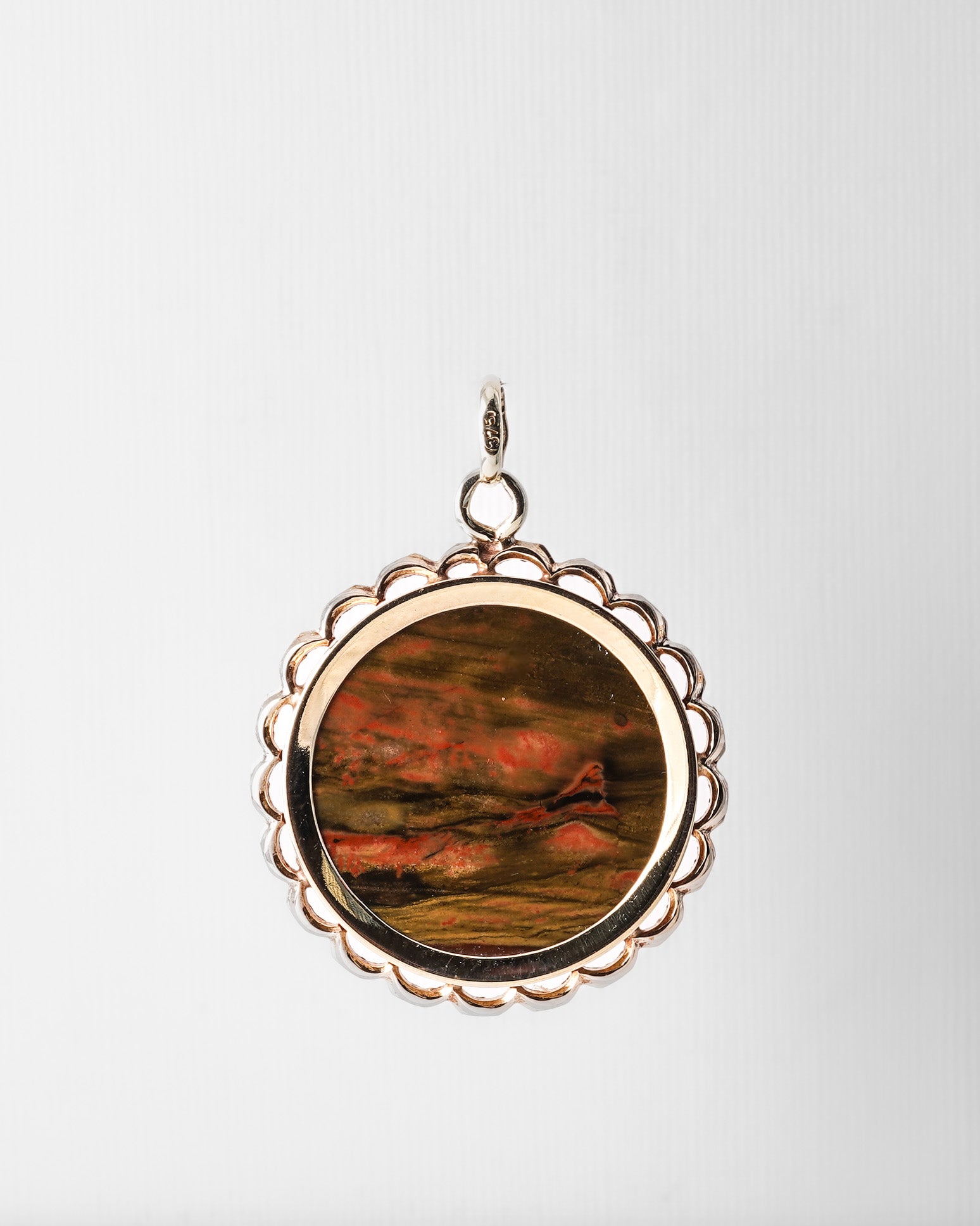 Sandra | Vintage Cabochon Agaat Hanger