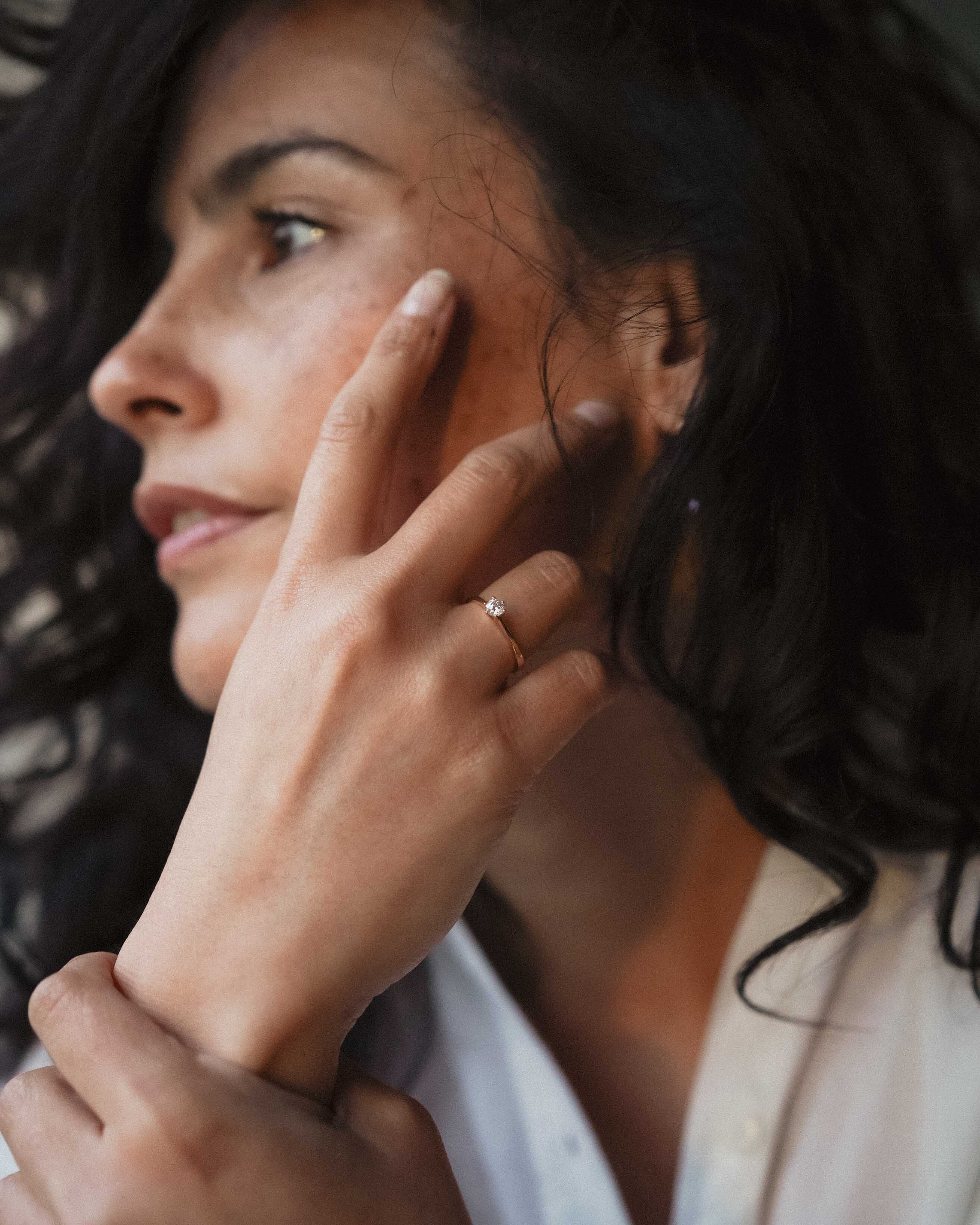 Zaza | 14K Geel Goud Briljant (0.22ct) Solitair Ring