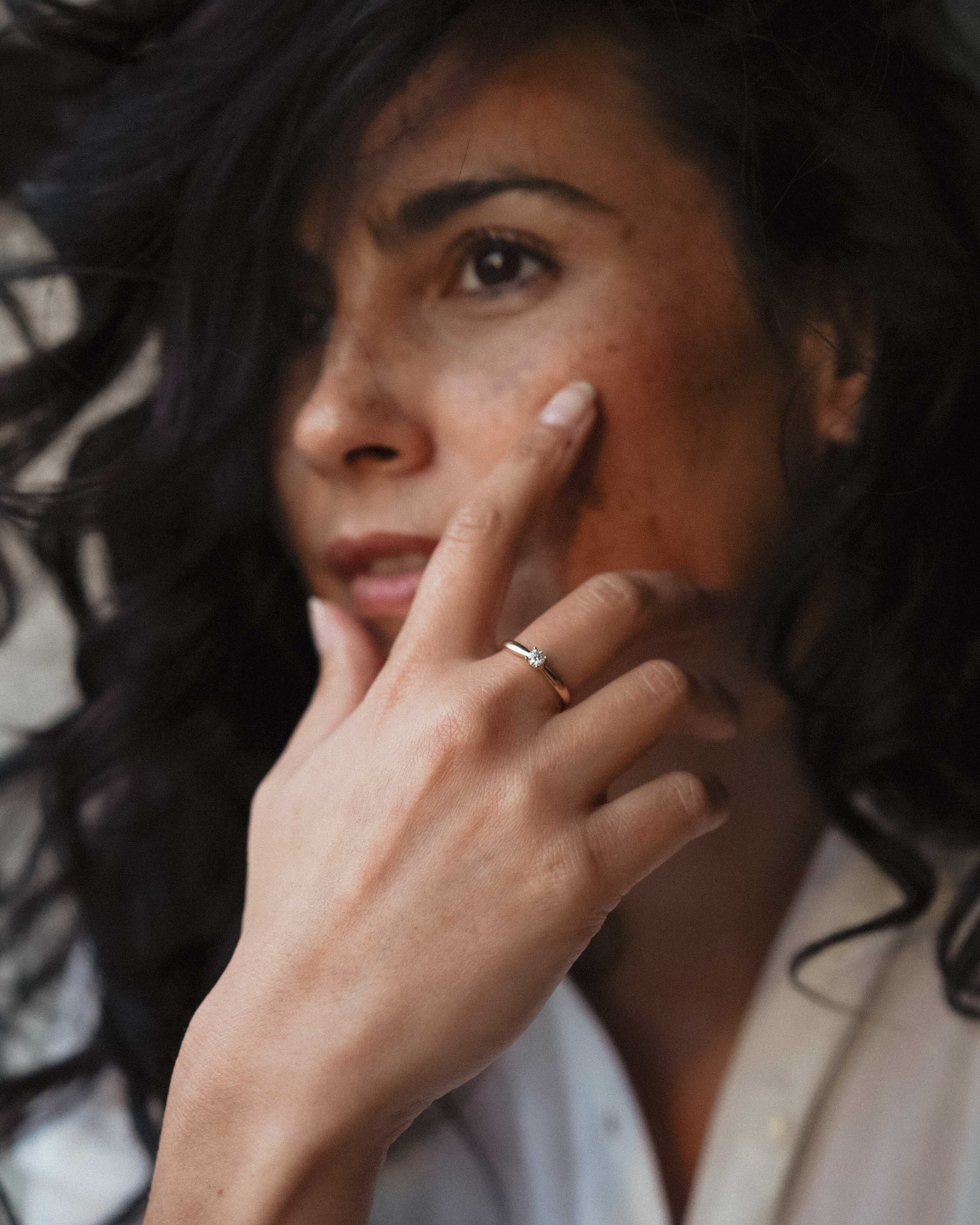 Isabelle | 14K Geel Goud Briljant (0.2ct) Ring