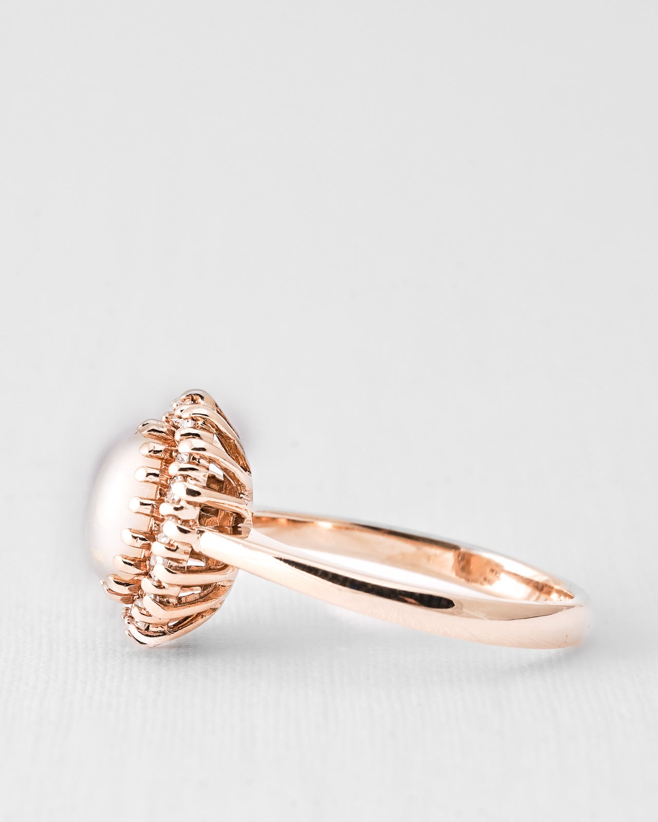 Mirella | Vintage Opaal & Diamant Cluster Ring