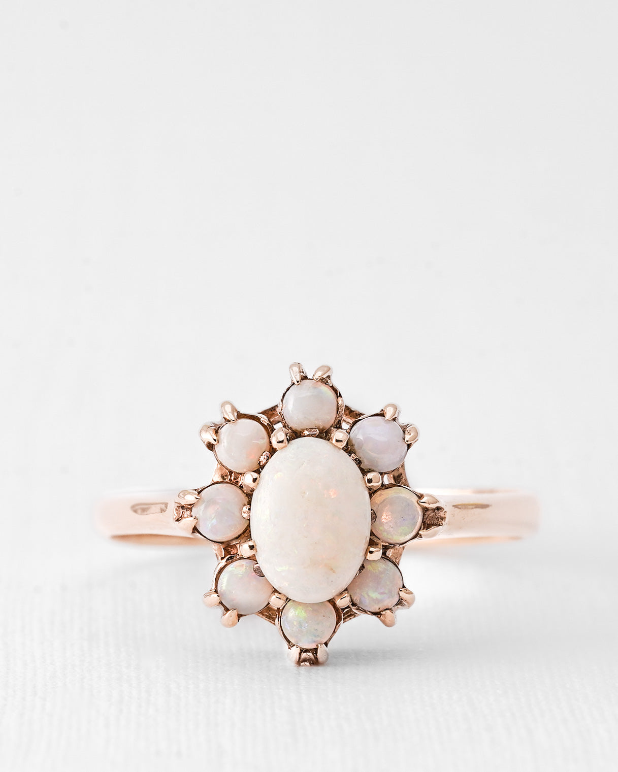 Marielle | Vintage Opaal Cluster Ring