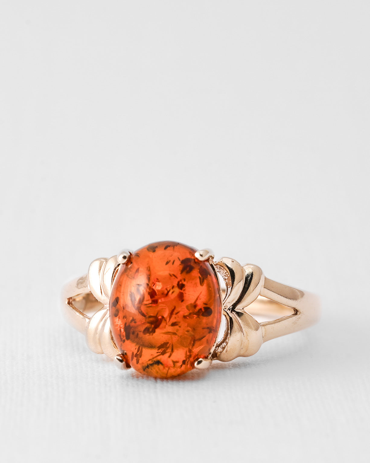 Verina | Vintage Amber Solitair Ring