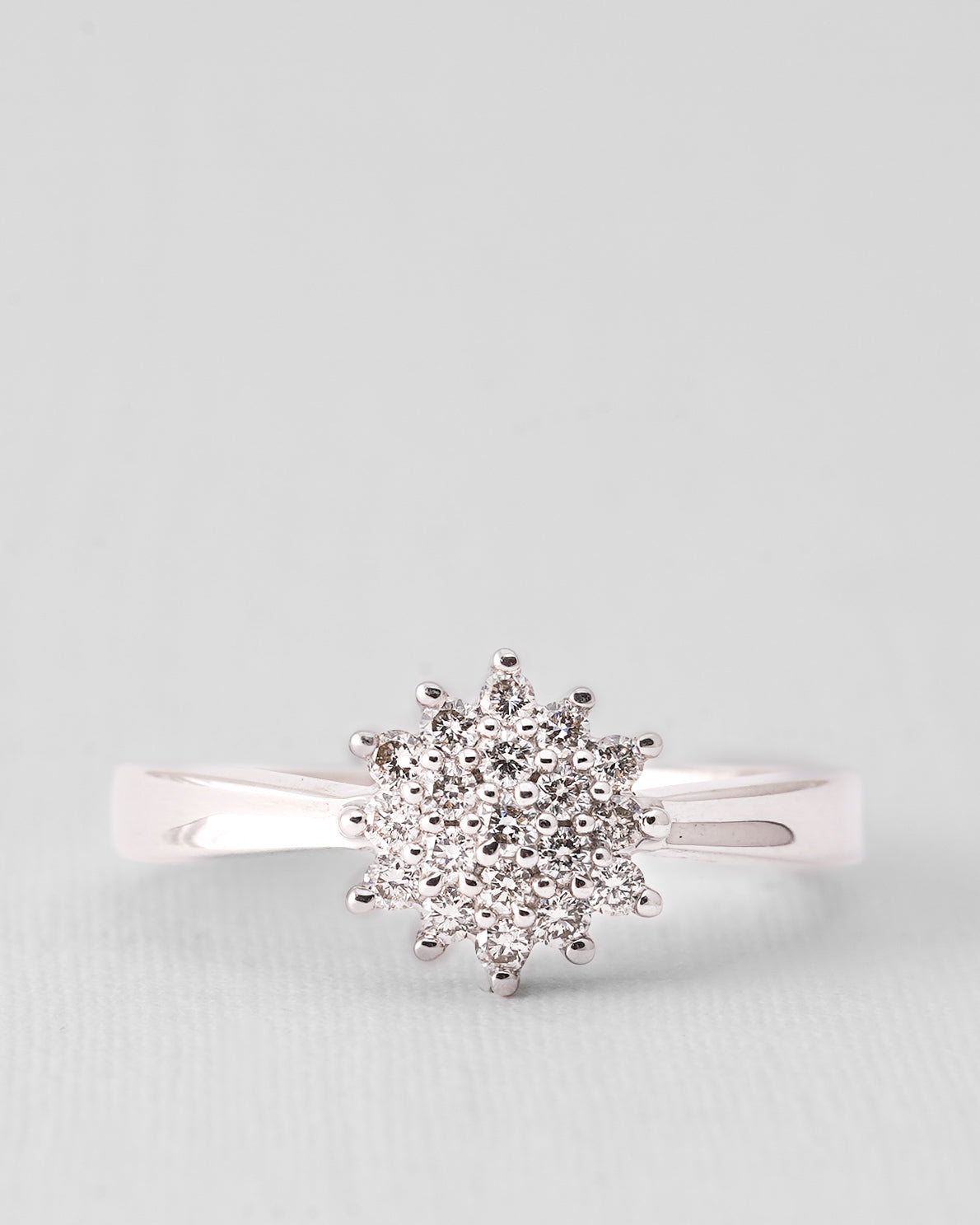 Elinora | 14K Witgoud & Diamant (0.38ct) Brilliant Cut Ring