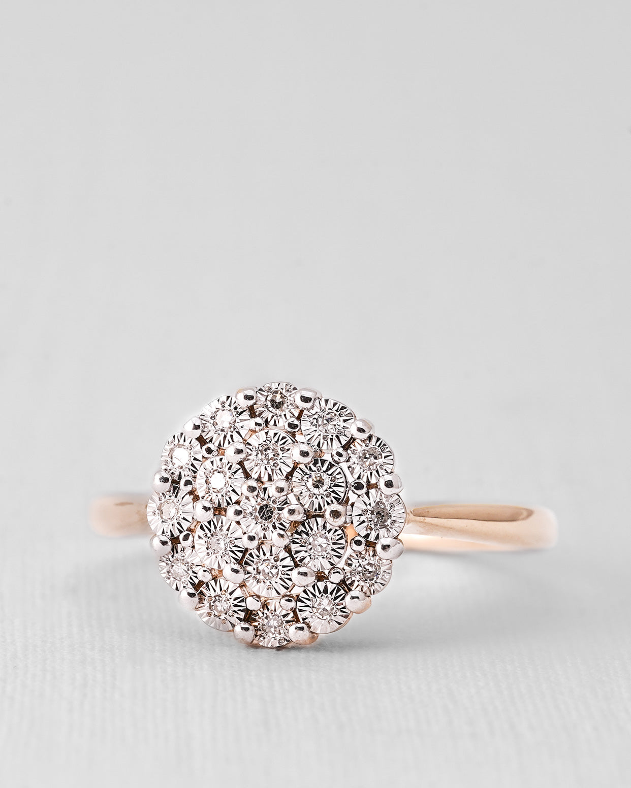 Venetia | 14K Geelgoud & Diamant (0.2ct) Brilliant Cut Ring
