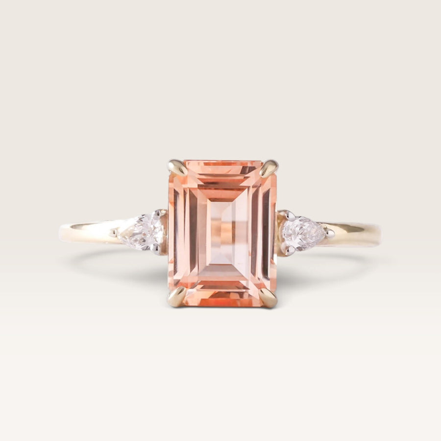 Rosalie | Morganiet & Diamant Ring