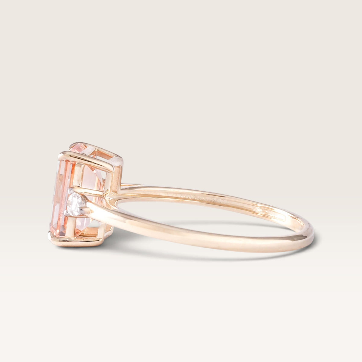 Rosalie | Morganiet & Diamant Ring - Menina Amsterdam
