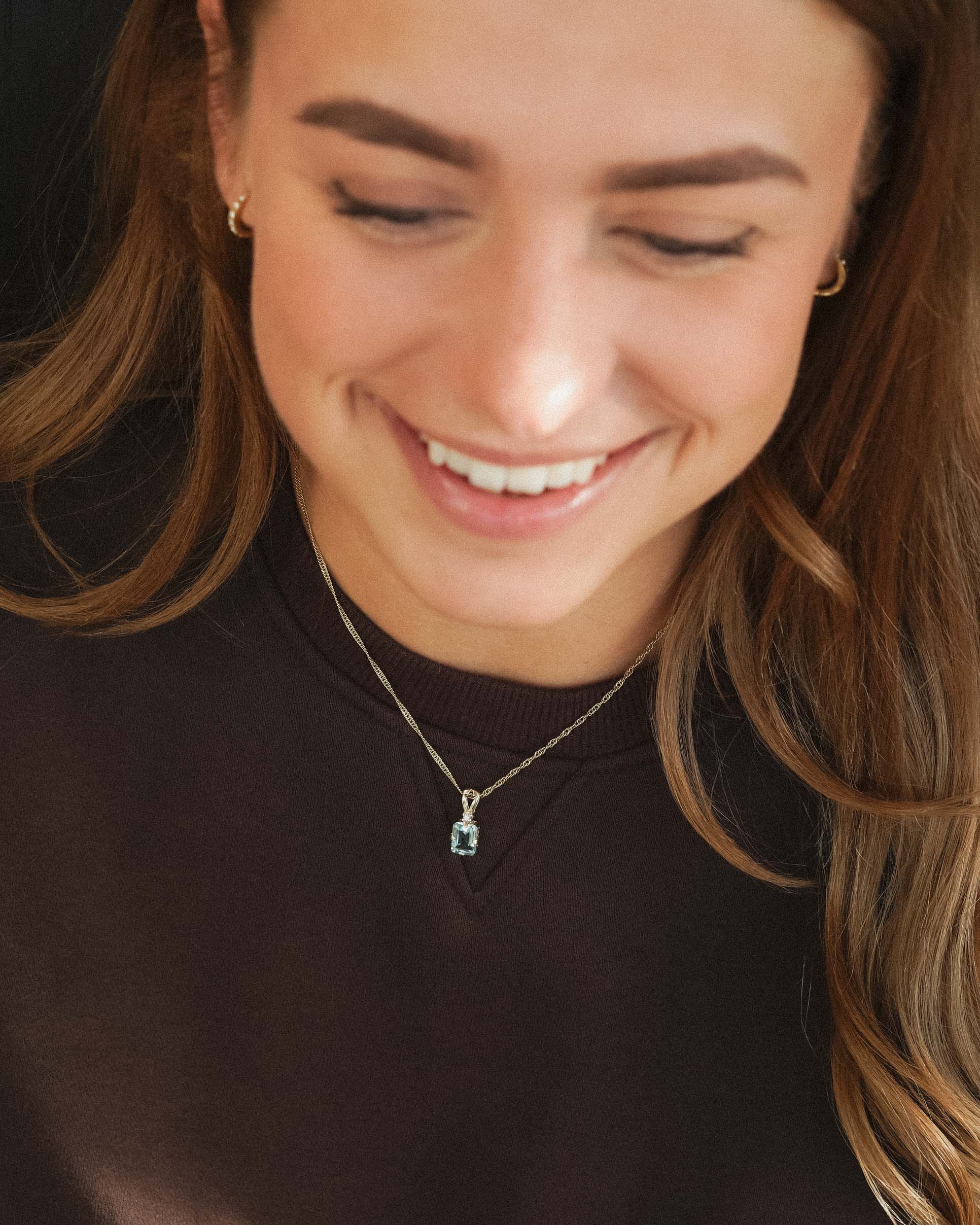 Fenara | Vintage Topaas en Diamant Hanger