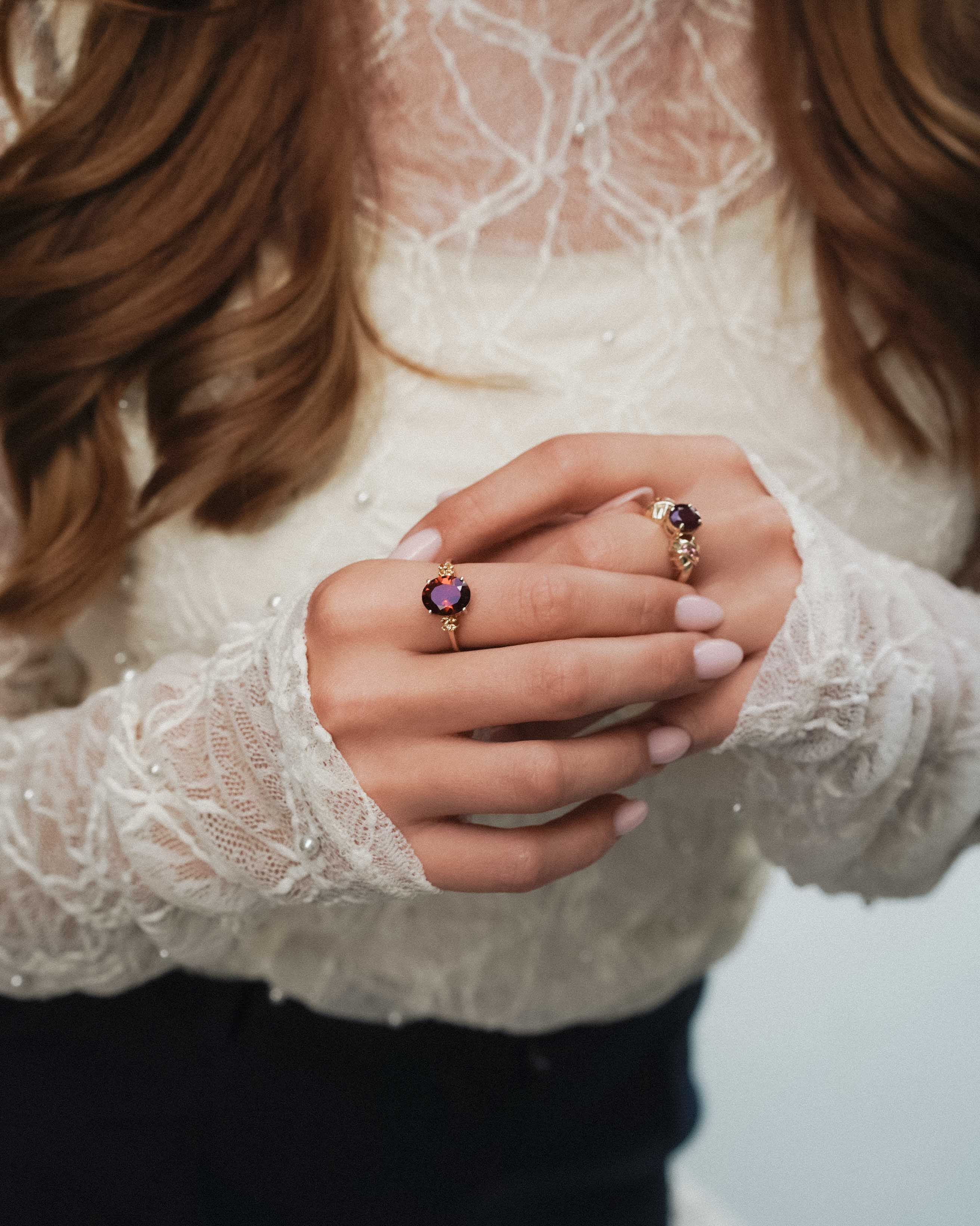 Esmira | Vintage Citrien Solitair Ring