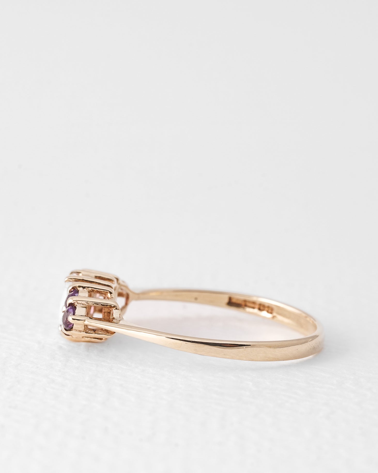 Jora | Vintage Amethist & Opaal Cluster Ring