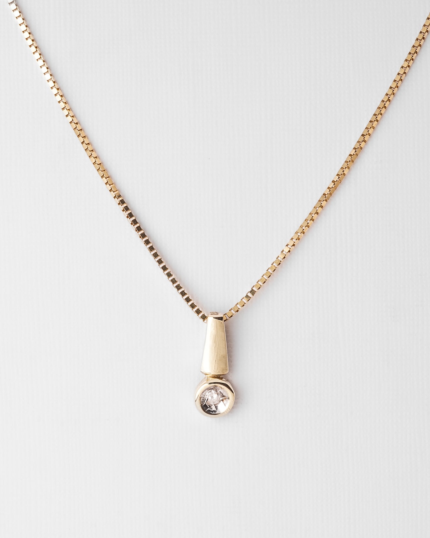 Mireille | 14K Geel Gouden Diamanten (0.03ct) Hanger