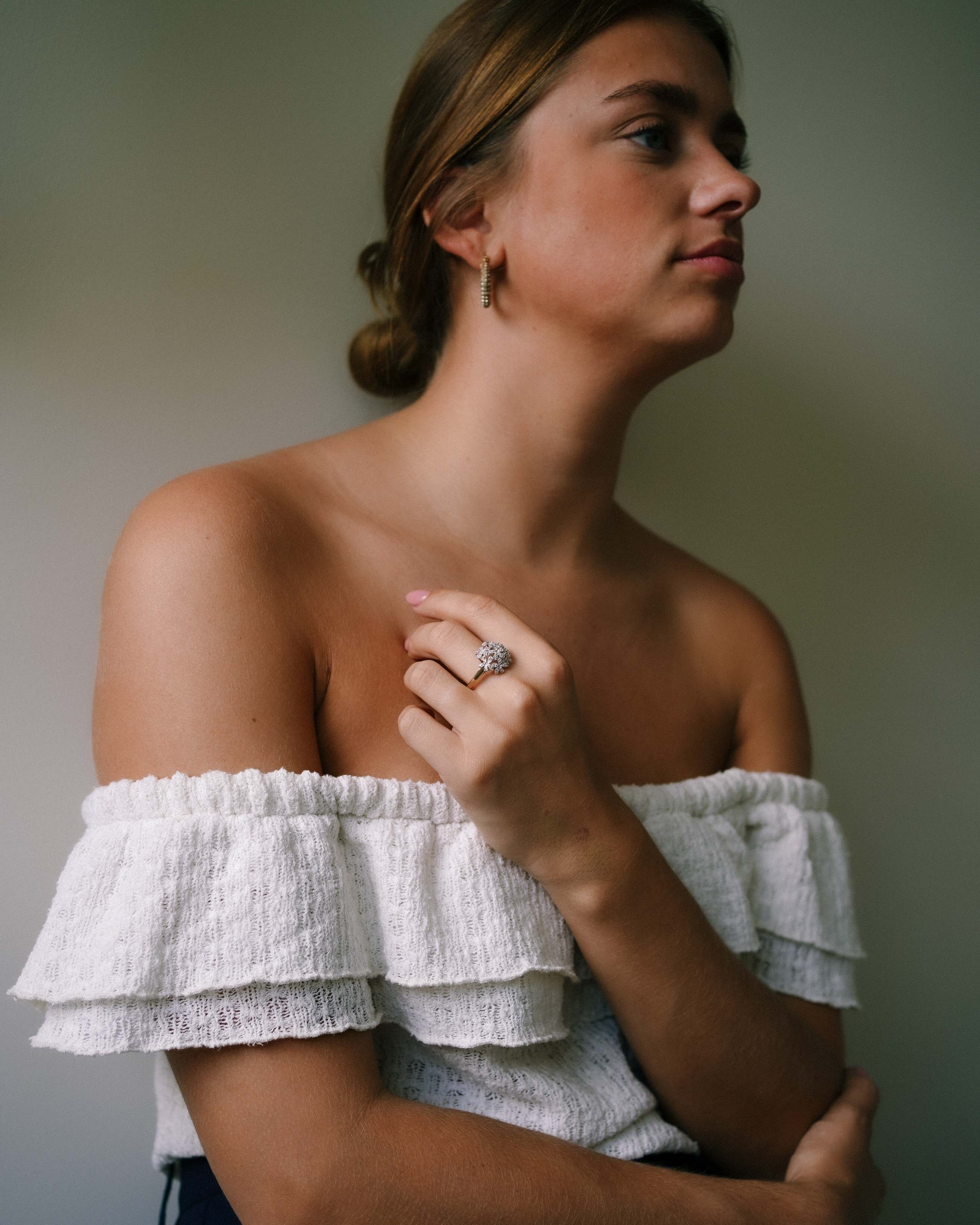 Aven | Vintage Diamant Cluster Ring