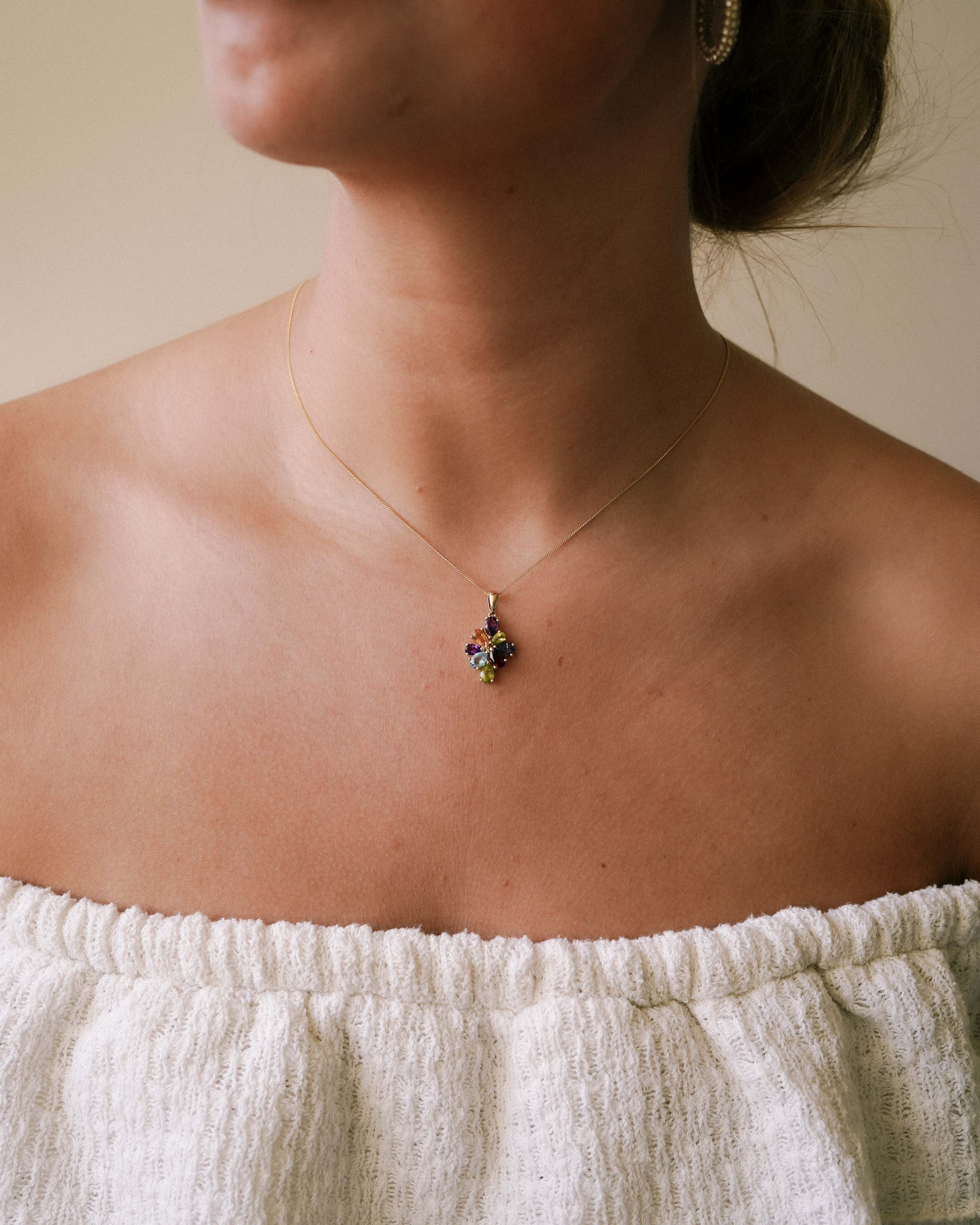 Taya | Vintage Multi Gemstone Hanger