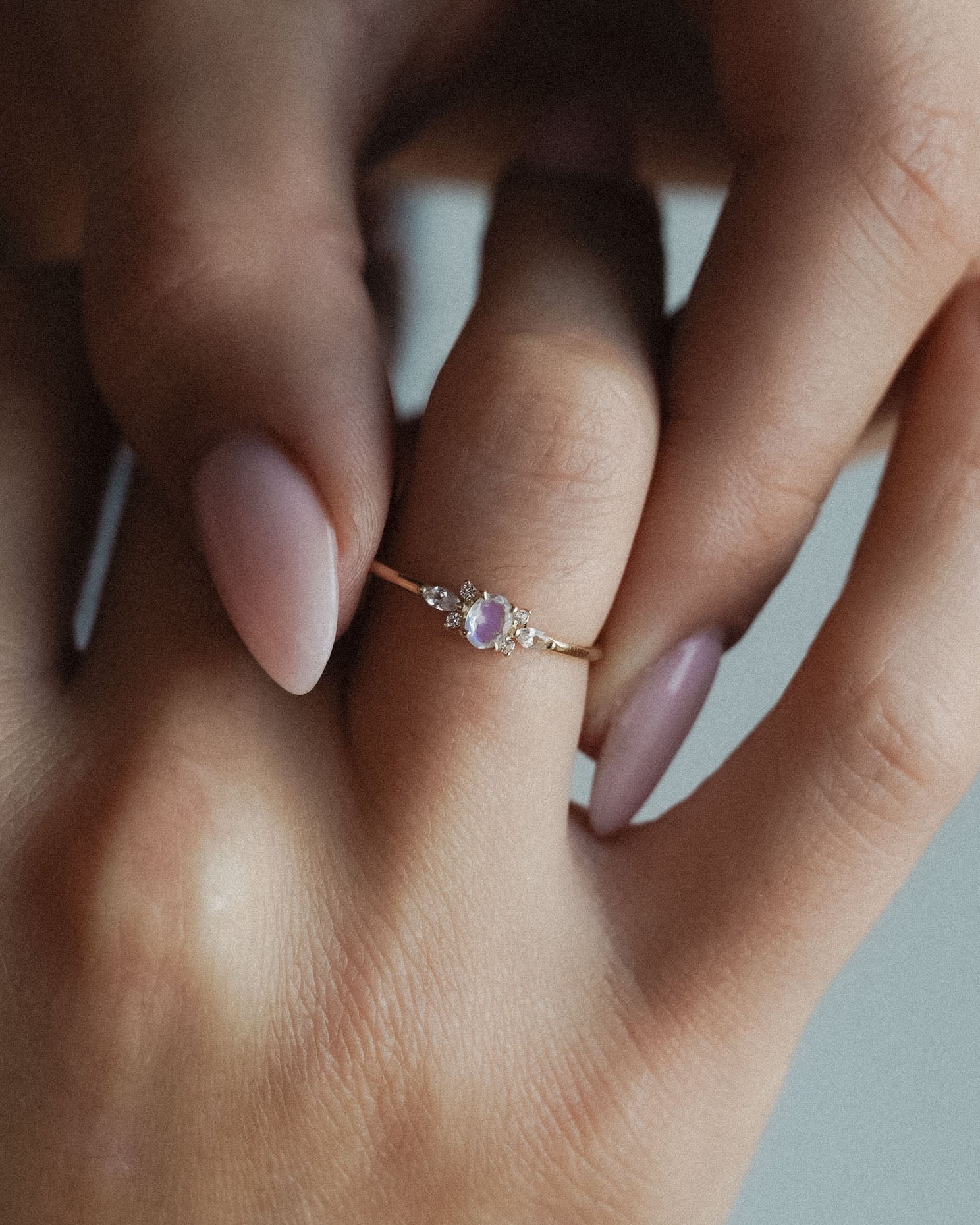 Eroni | 14K Witte Saffier Details Ring