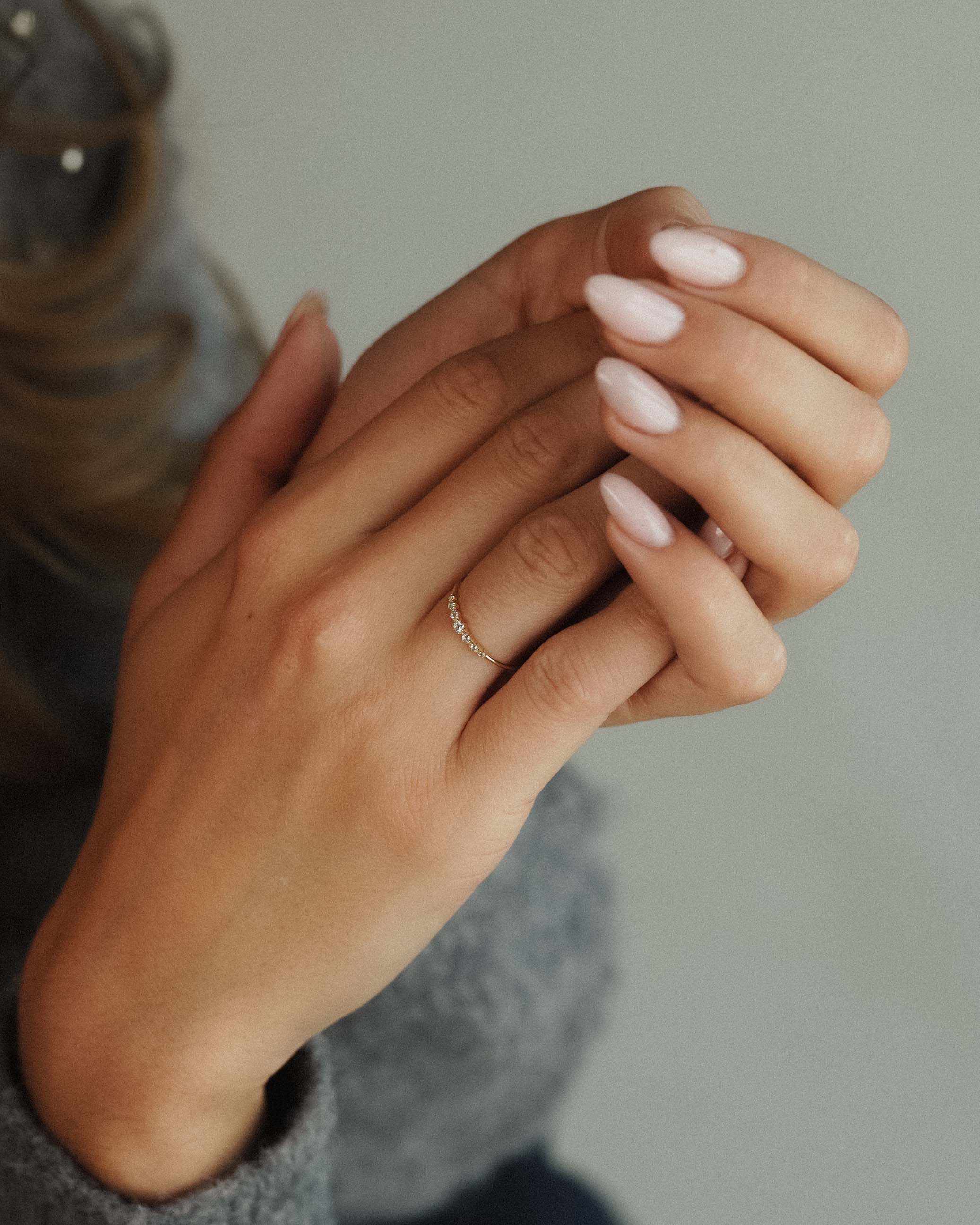 Celine | 14K Blauwe Topaas Stacking Ring