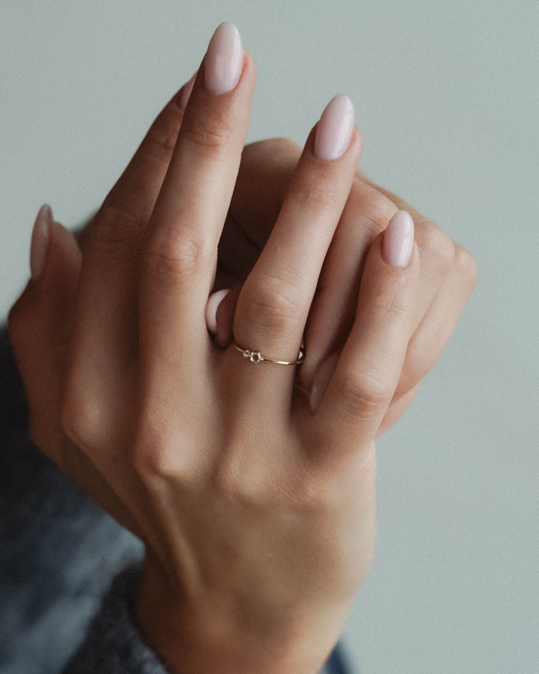 Calista | 14K Witte Saffier Pavé Ring