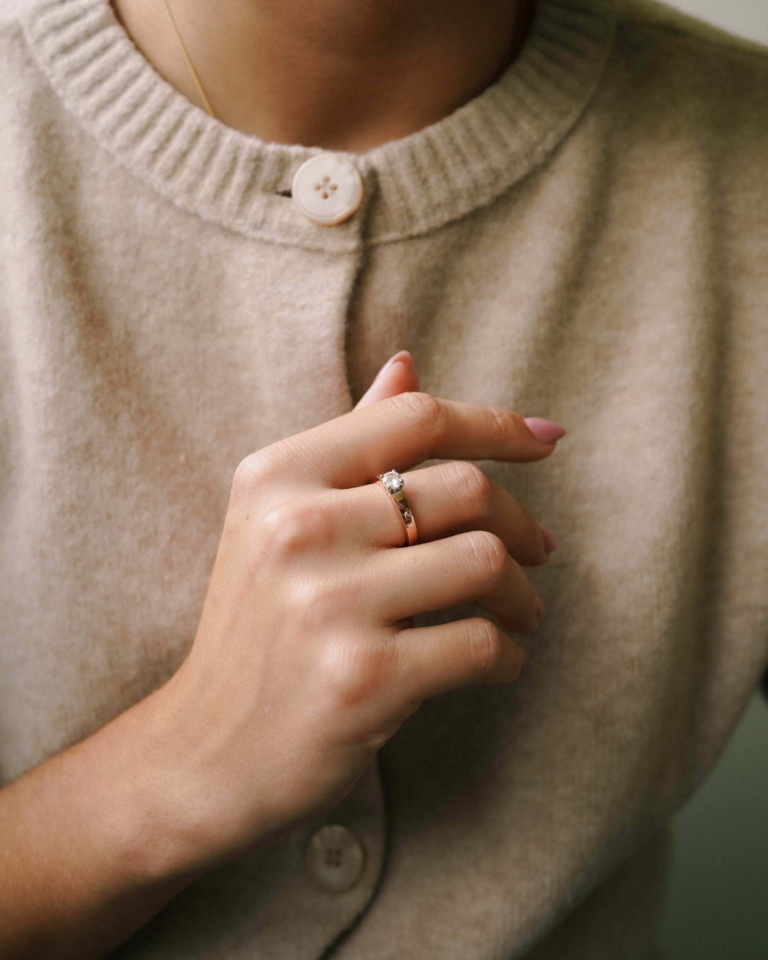 Fleur | 14K Rosé Goud Briljant (0.38ct) Solitaire Ring