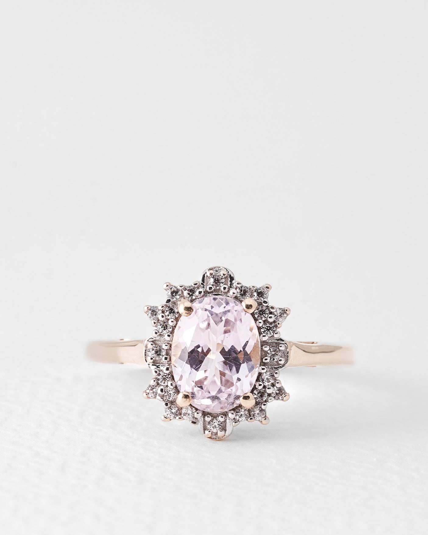 Rhoe | Vintage Kunziet & Witte Saffier Ring