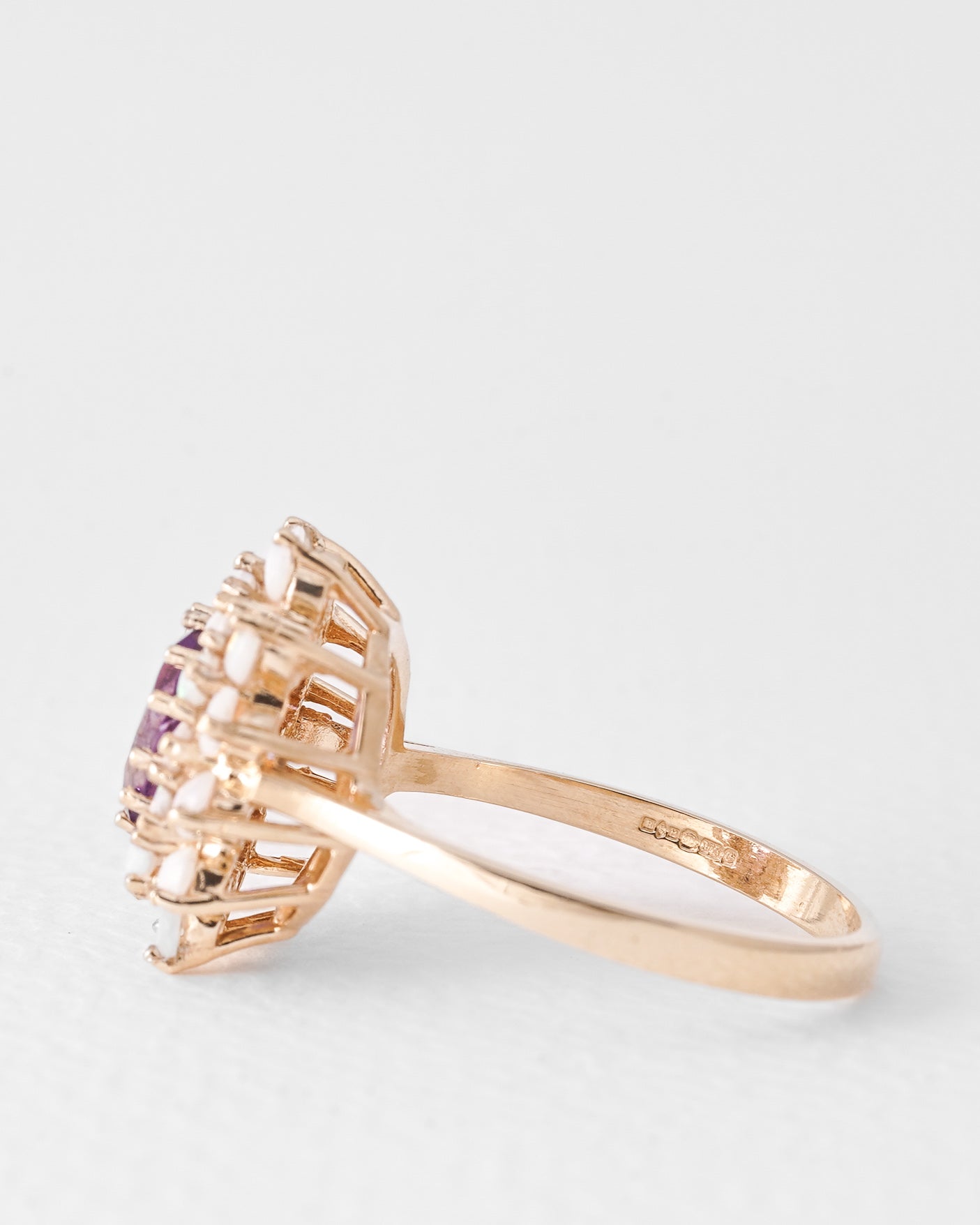 Lira | Vintage Amethist & Opaal Ring