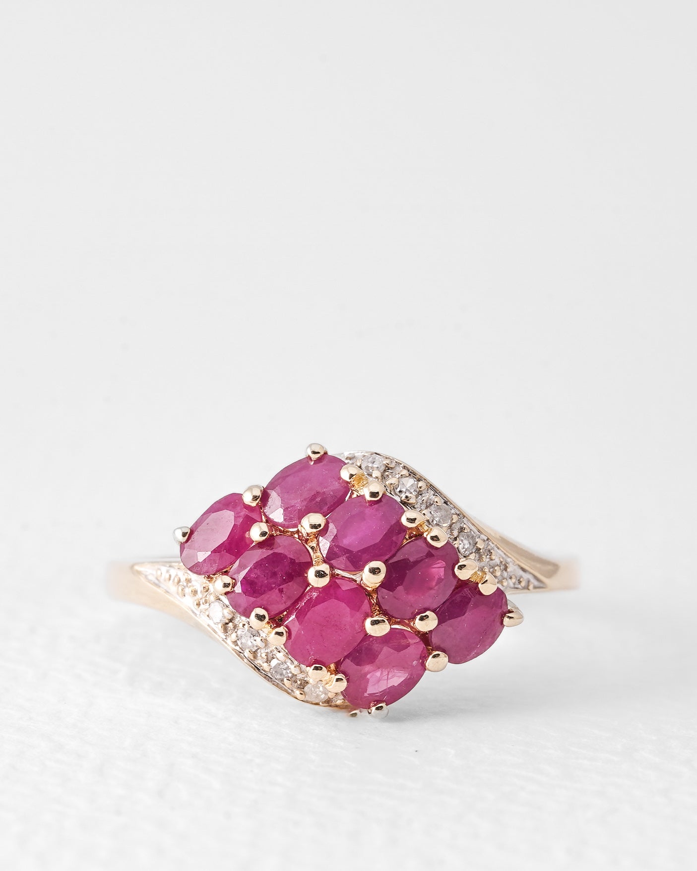 Vina | Vintage Robijn & Diamant Ring
