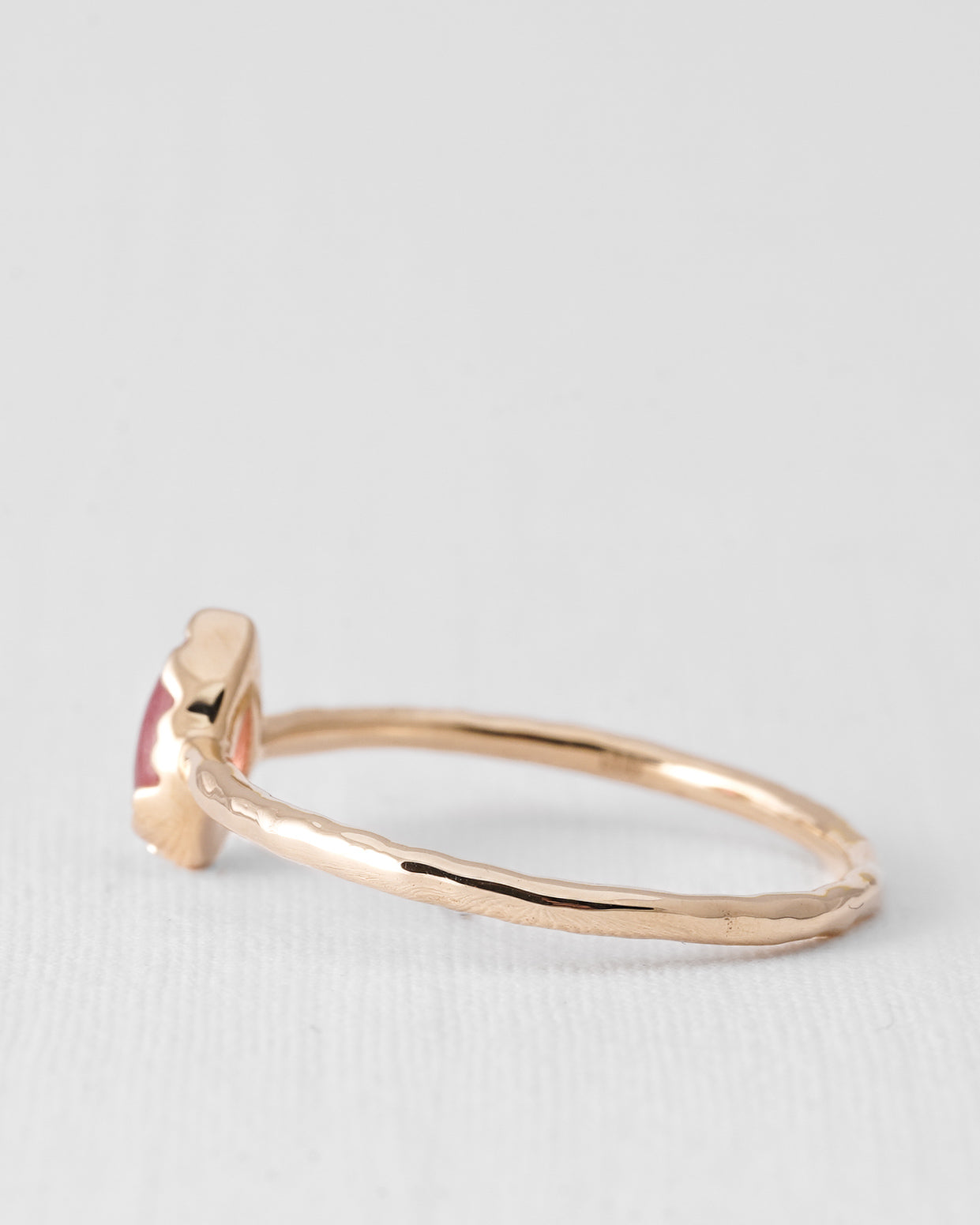 Lysandra | 14K Toermalijn Solitair Pear Cut Ring
