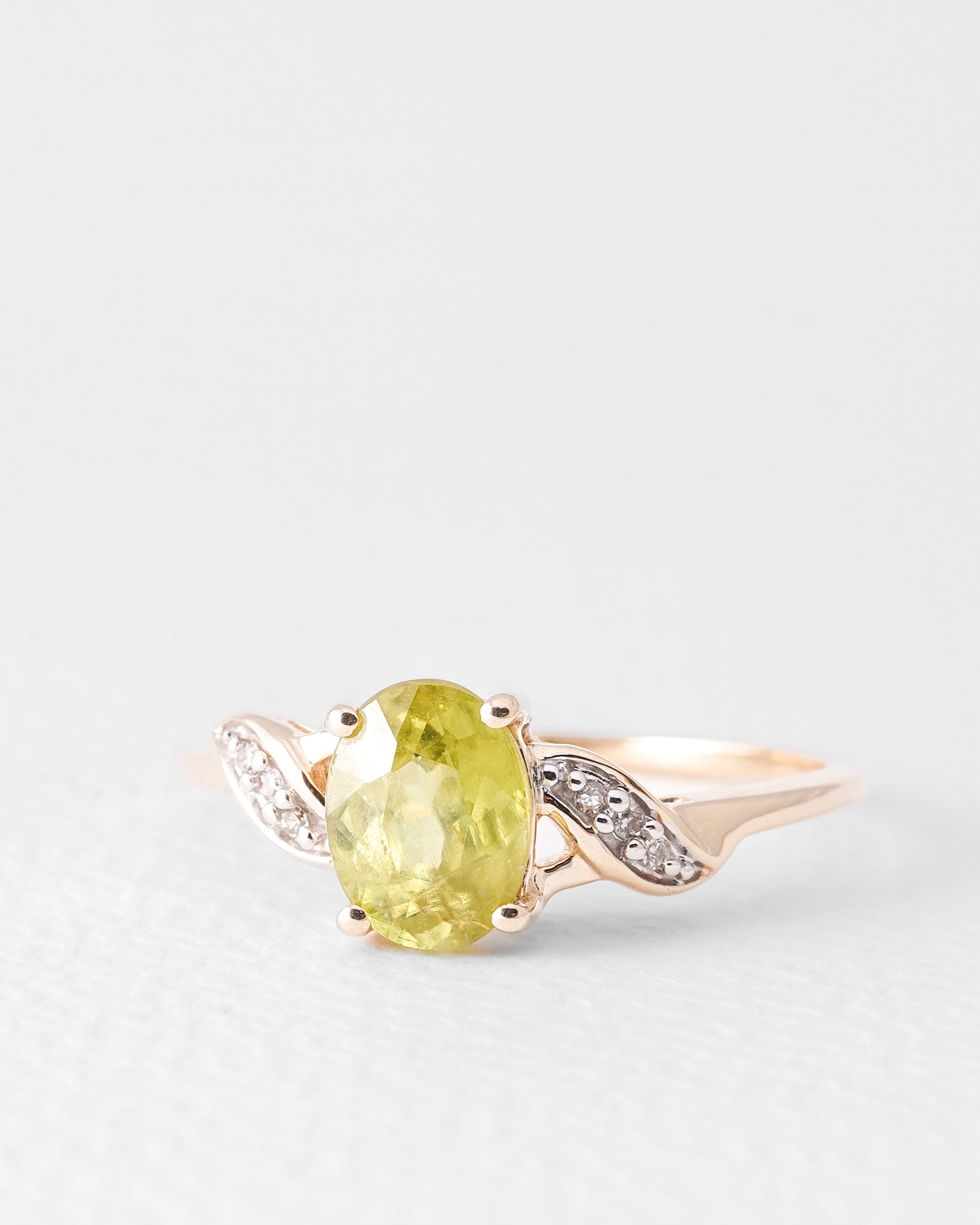 Liva | Vintage Titaniet & Diamant Ring