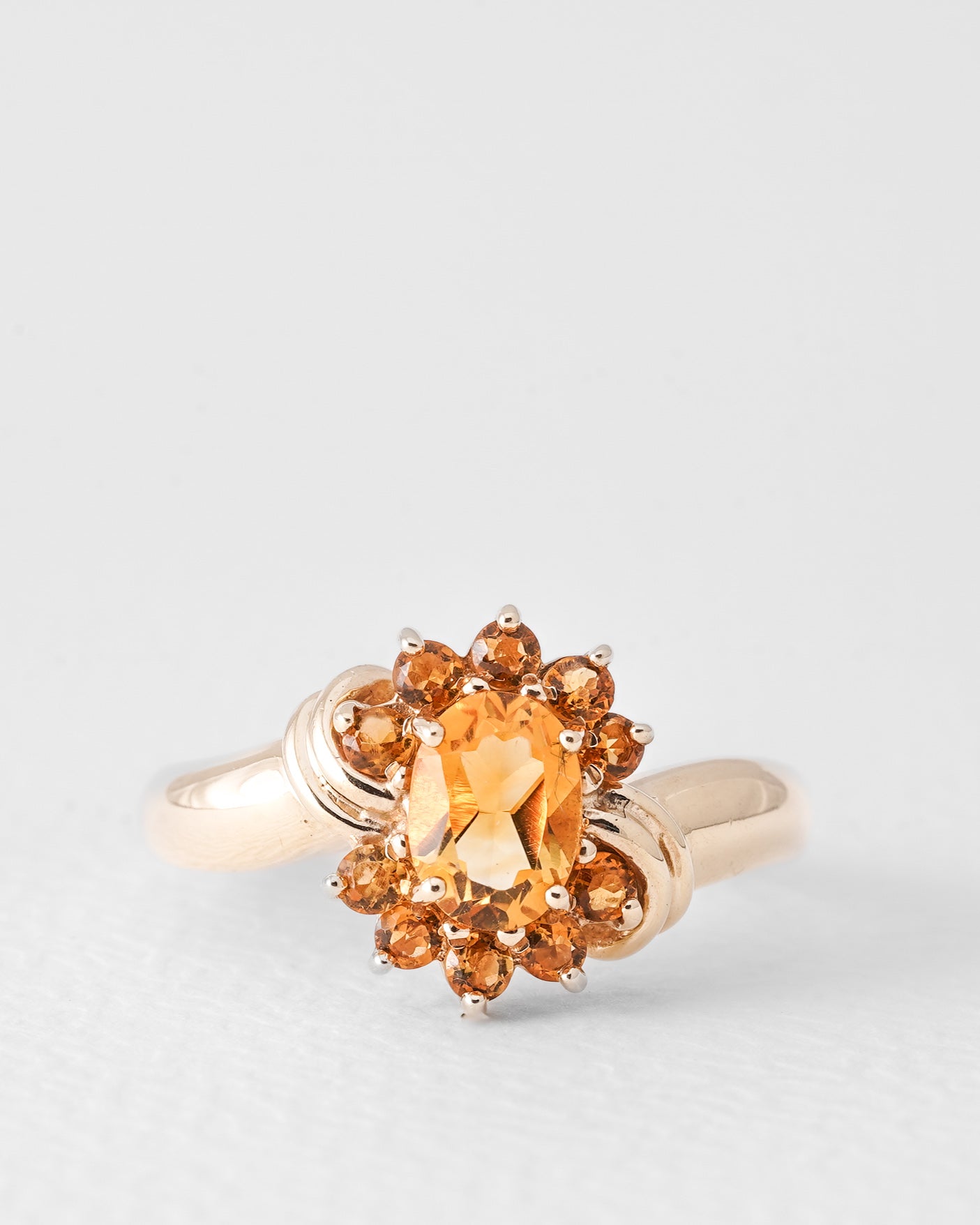 Sien | Vintage Citrien Cluster Ring