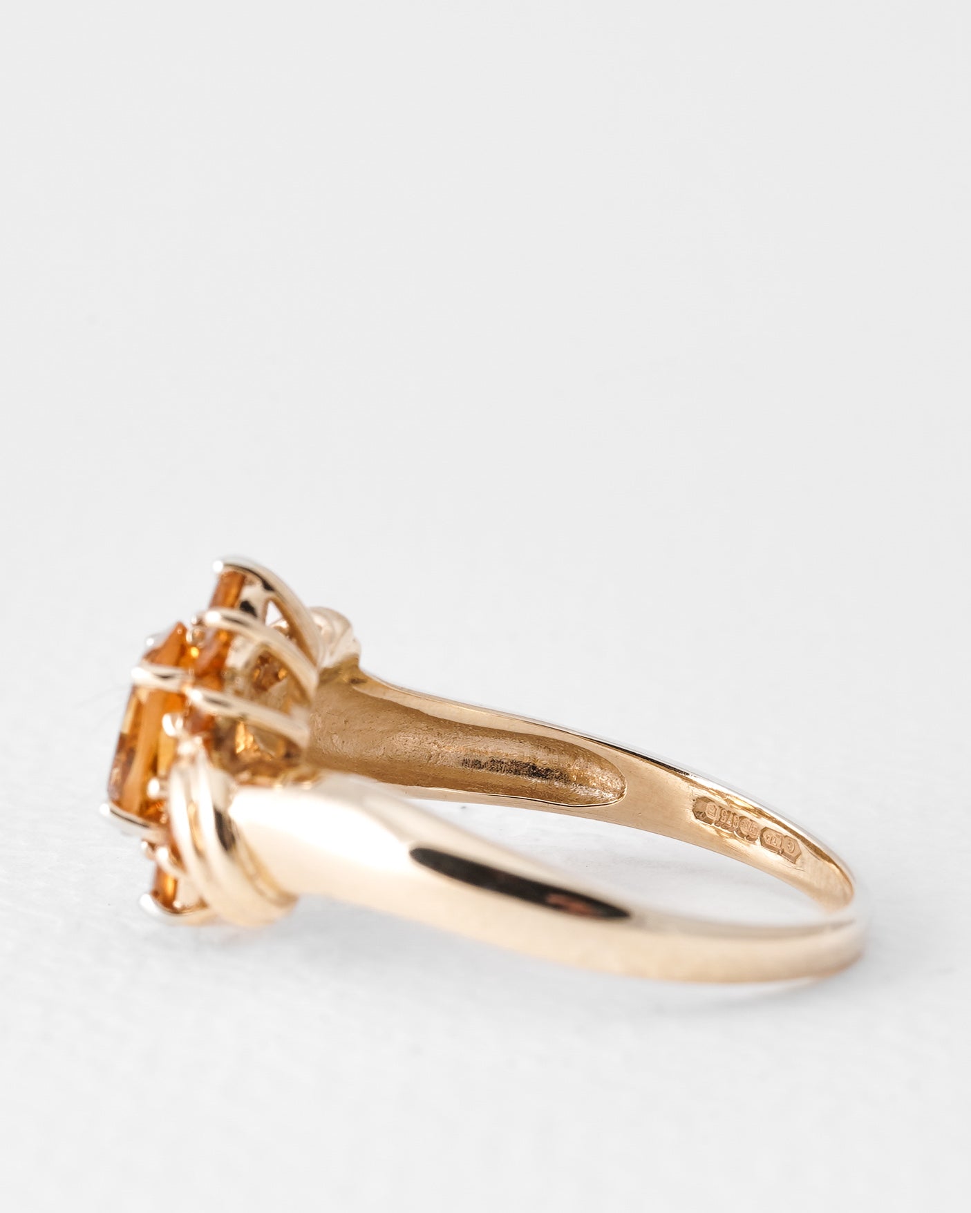 Sien | Vintage Citrien Cluster Ring
