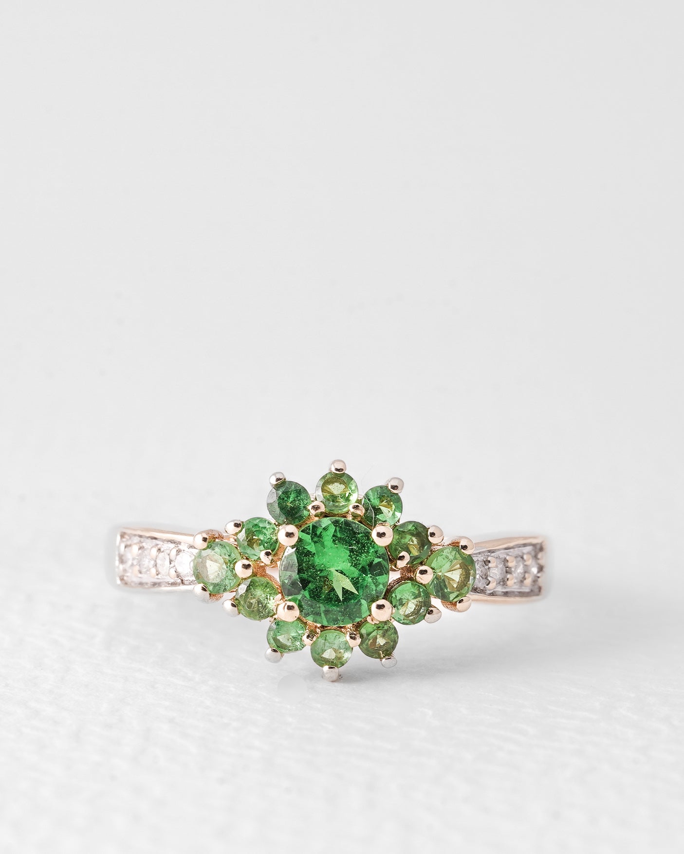 Kira | Vintage Tsavoriet & Diamant Ring